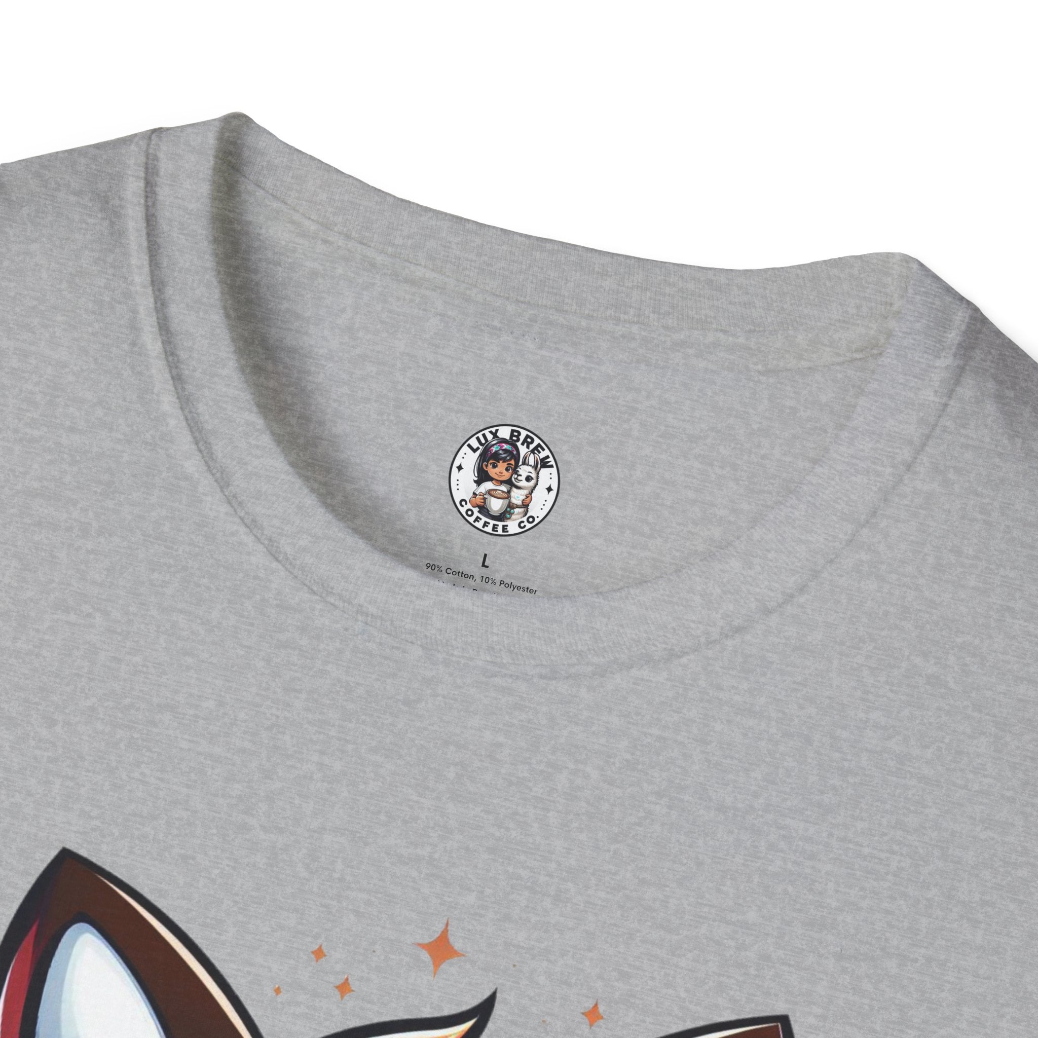 Time For Coffee Cute Fox Unisex Softstyle T-Shirt
