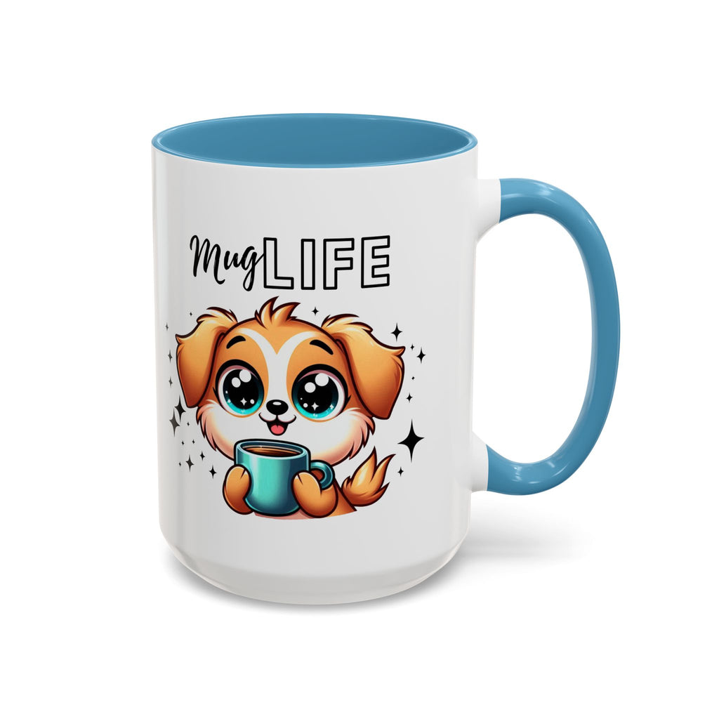 Mug with Cute Dog Design, Perfect Gift for Dog Lovers, Coffee Lovers, Birthday, Home Decor, Mug Life Inspiration