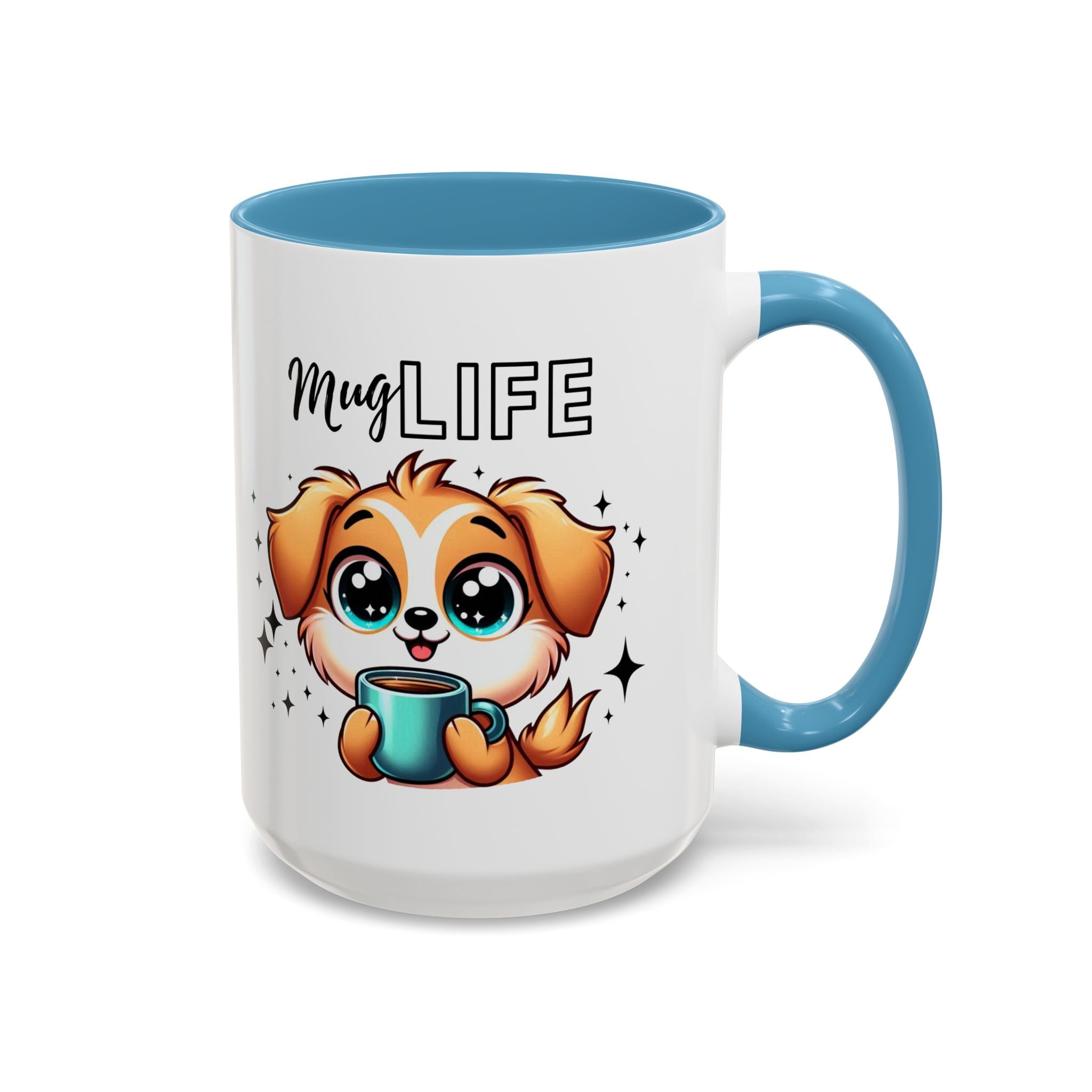 Mug with Cute Dog Design, Perfect Gift for Dog Lovers, Coffee Lovers, Birthday, Home Decor, Mug Life Inspiration
