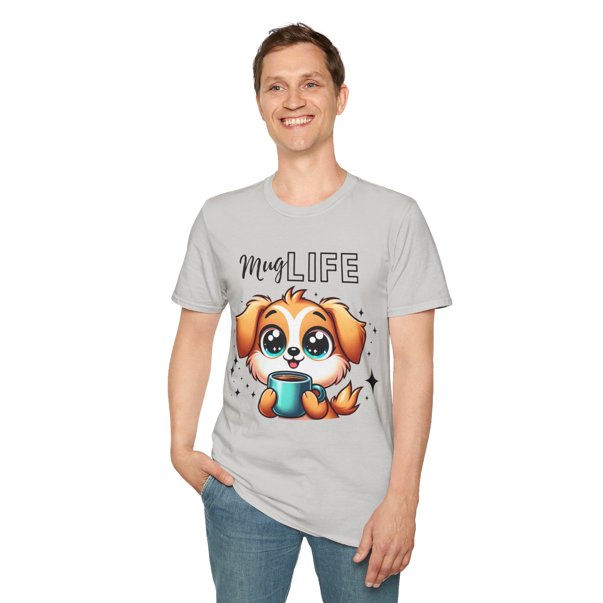 Mug Life Cute Puppy Unisex Softstyle T-Shirt