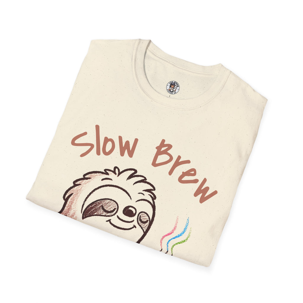 Slow Brew take it easy T-Shirt, Coffee Lovers Unisex Softstyle T-Shirt