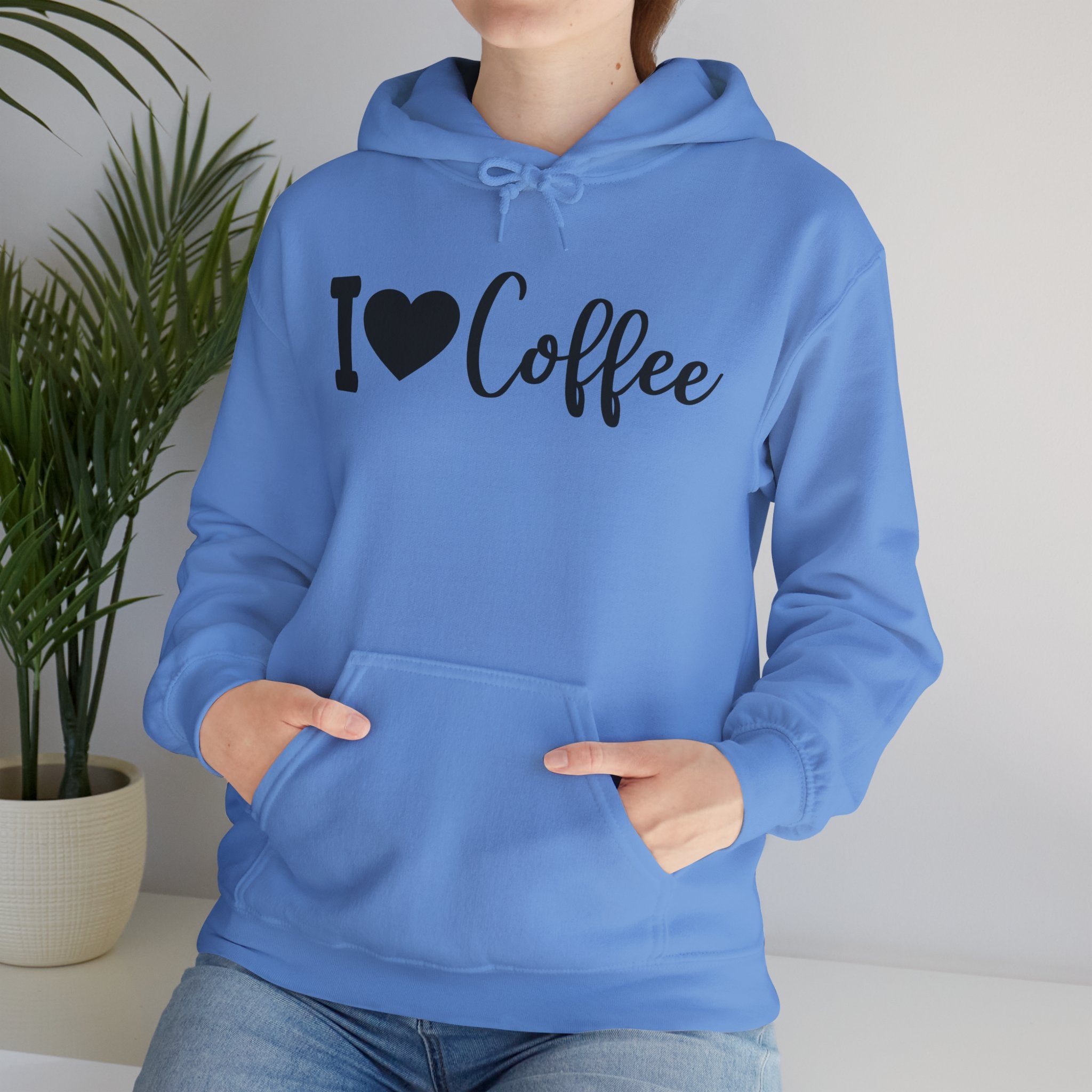 Cozy Coffee Hoodie - I Love Coffee Sweatshirt for Coffee Lovers