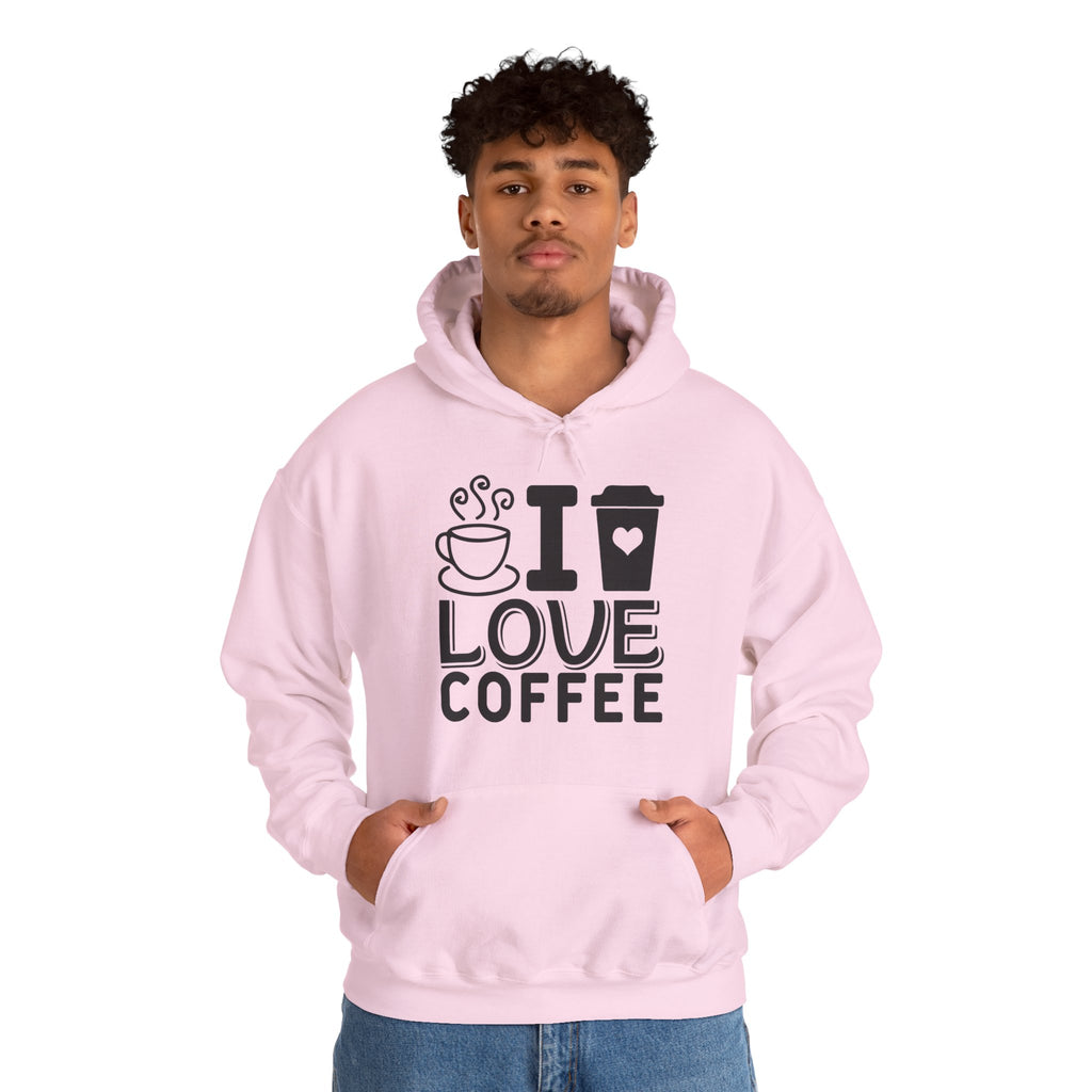 I Love Coffee Hoodie – Cozy Gift for Coffee Lovers