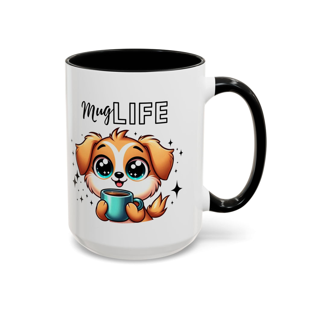 Mug with Cute Dog Design, Perfect Gift for Dog Lovers, Coffee Lovers, Birthday, Home Decor, Mug Life Inspiration