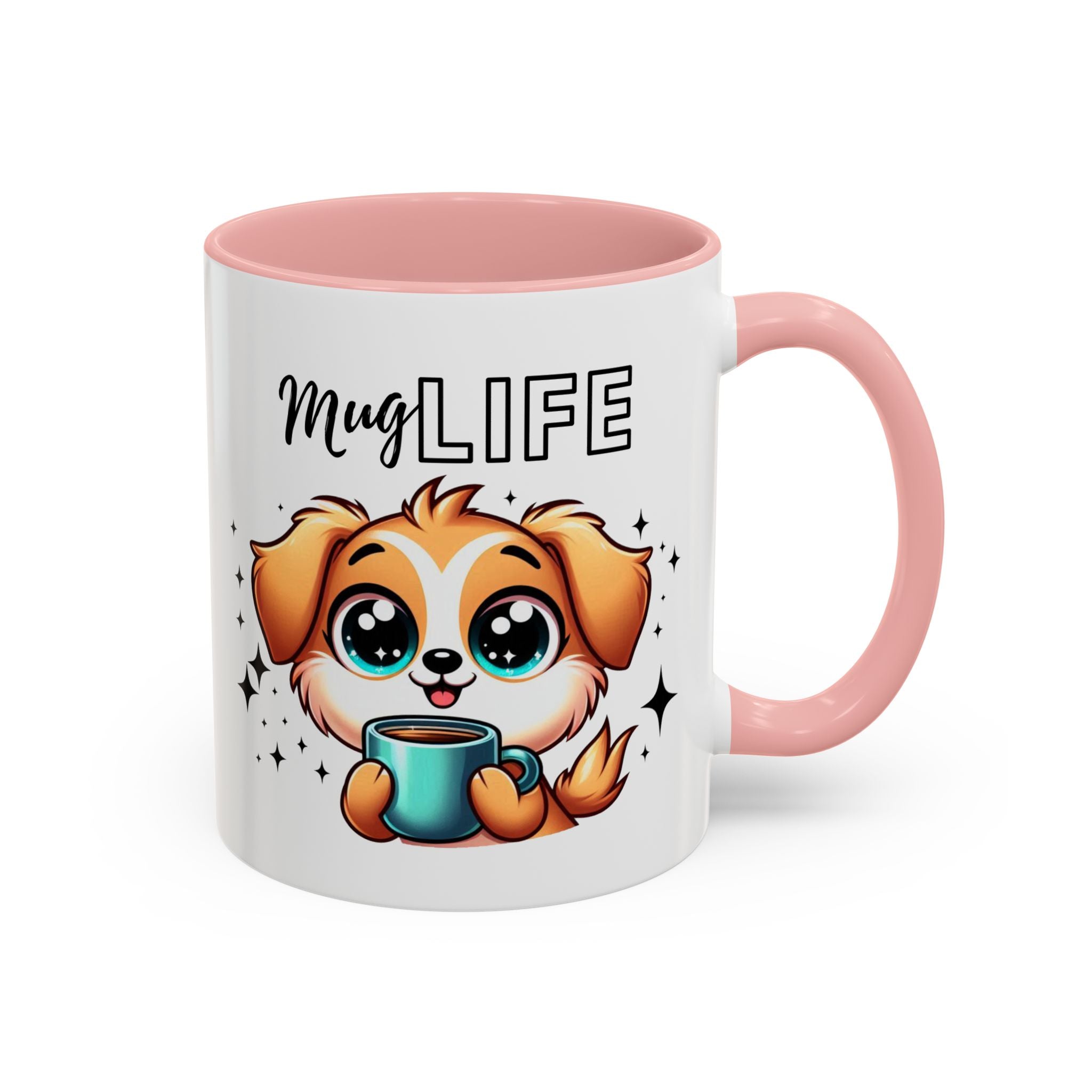 Mug with Cute Dog Design, Perfect Gift for Dog Lovers, Coffee Lovers, Birthday, Home Decor, Mug Life Inspiration