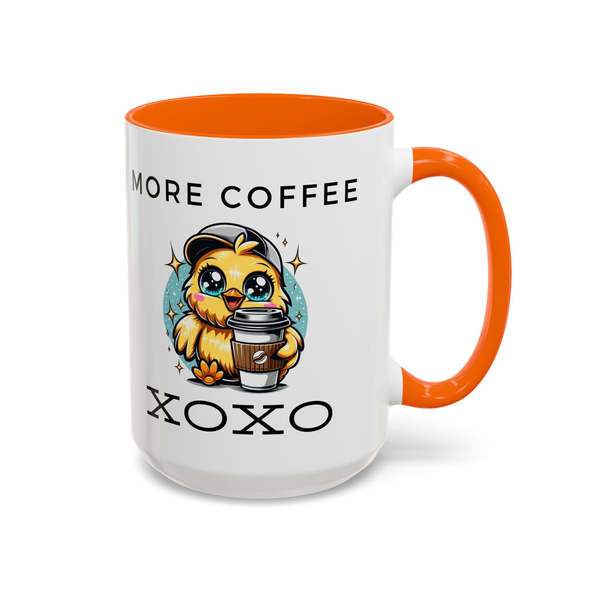 Charming Coffee Mug, Cute Mug with Chick Design, Perfect for Coffee Lovers, Gift for Friends, XOXO Decor