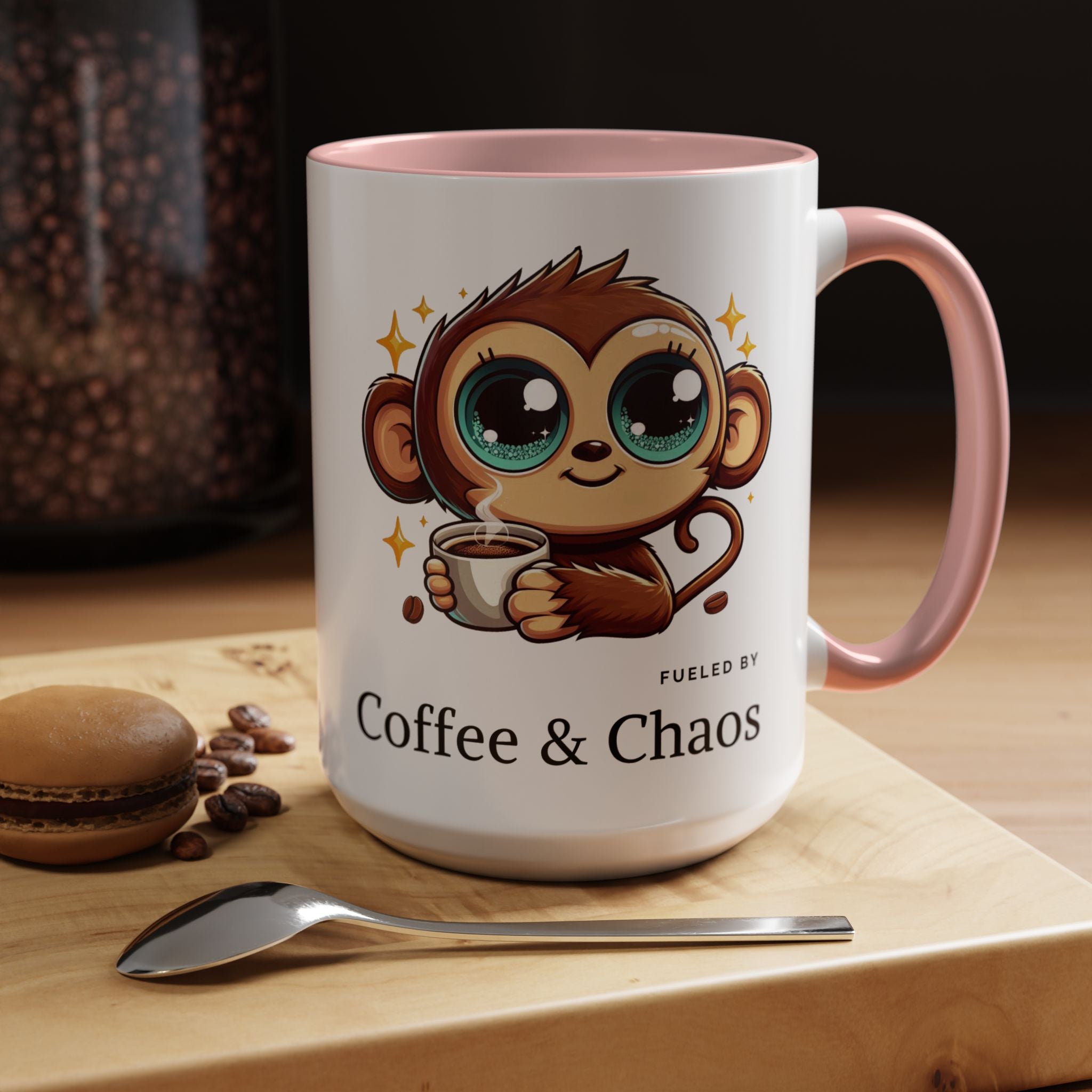 Whimsical Monkey Coffee Mug, Fun Gift for Coffee Lovers, Playful Kitchen Decor, Ideal for Birthdays, Christmas, Monkey Enthusiasts, [...]
