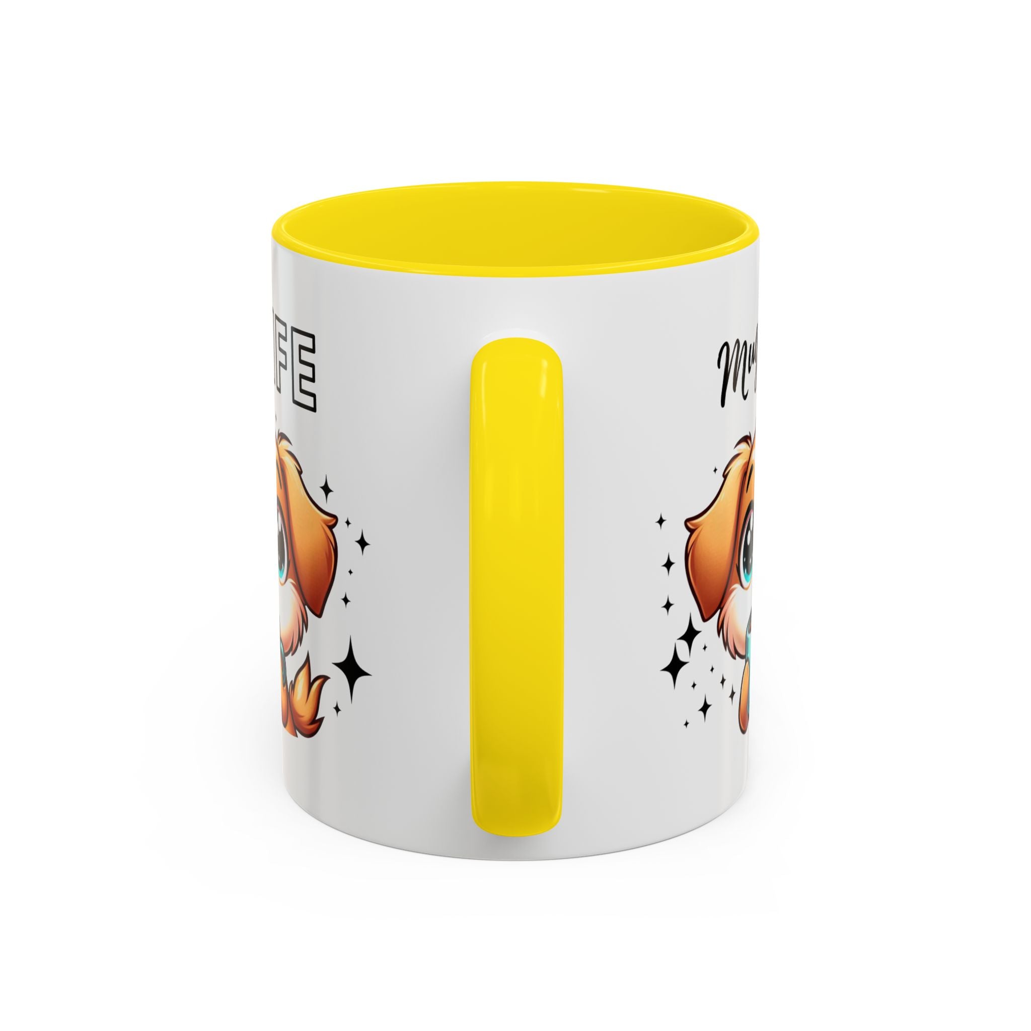 Mug with Cute Dog Design, Perfect Gift for Dog Lovers, Coffee Lovers, Birthday, Home Decor, Mug Life Inspiration