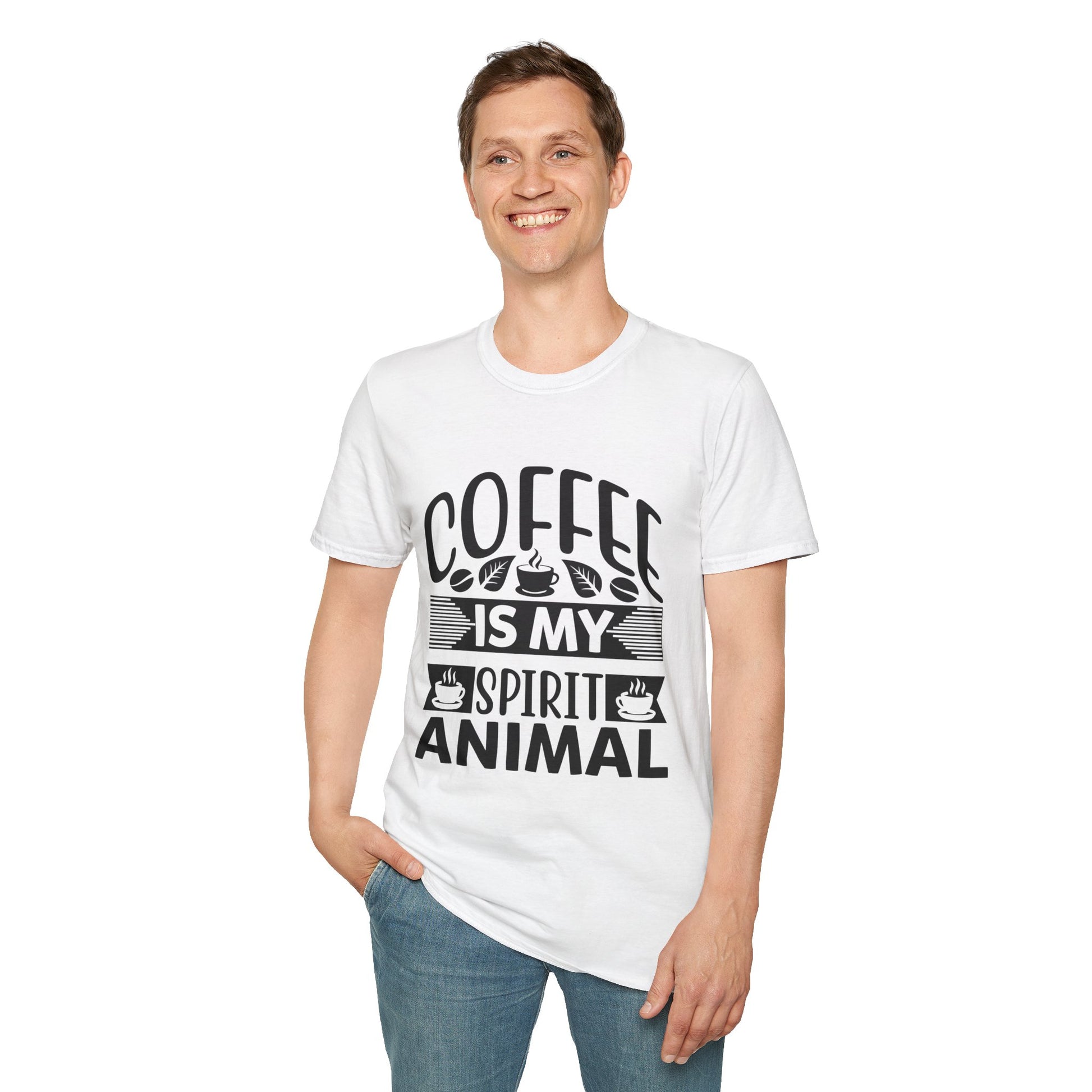 Coffee Is My Spirit Animal Unisex T-Shirt, T-Shirt for Coffee Lovers