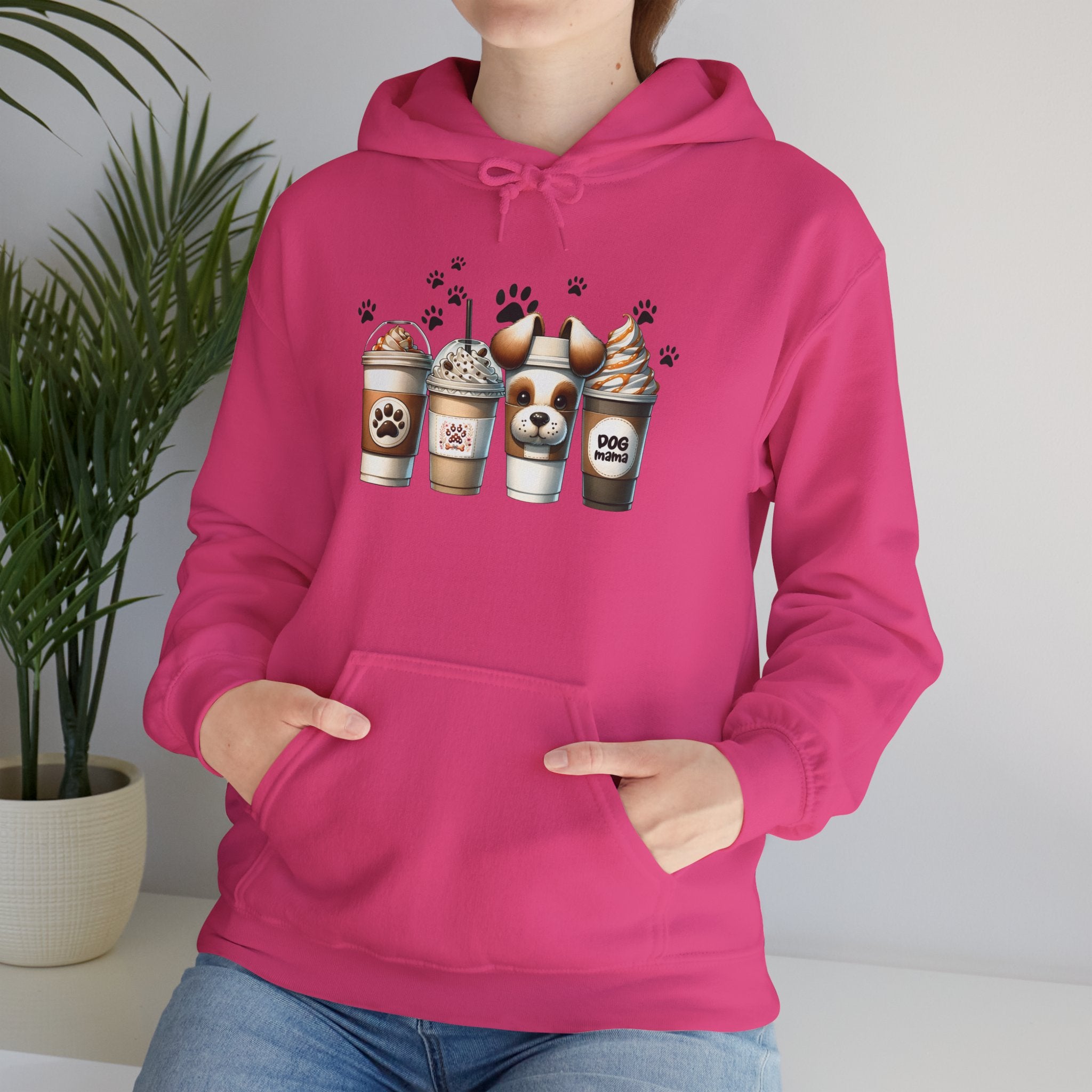 Dog Lover's Hoodie - Cute Paw Print Sweatshirt for Pet Owners