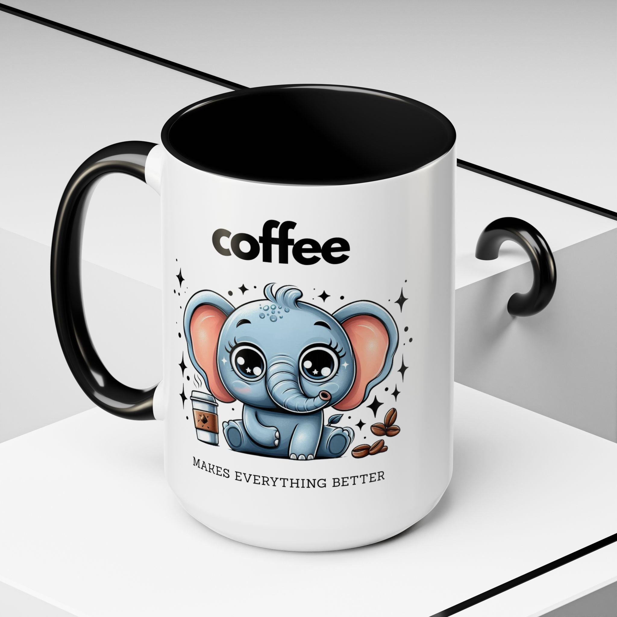 Adorable Elephant Coffee Mug | Cute Animal Gift | Perfect for Coffee Lovers | Mug for Home or Office | Birthday, Holiday Gift