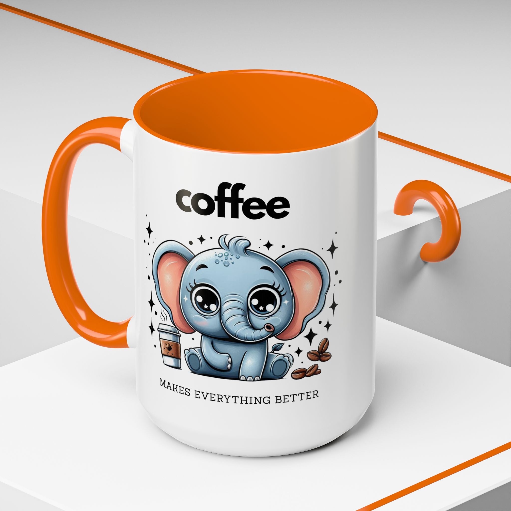 Adorable Elephant Coffee Mug | Cute Animal Gift | Perfect for Coffee Lovers | Mug for Home or Office | Birthday, Holiday Gift