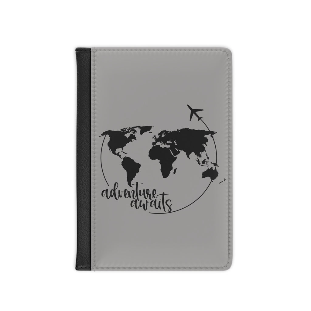Adventure Awaits Passport Cover, Cute Travel Wallet for Women/Men, Holiday Travel Gift, Passport Holder, Travel Document Organizer