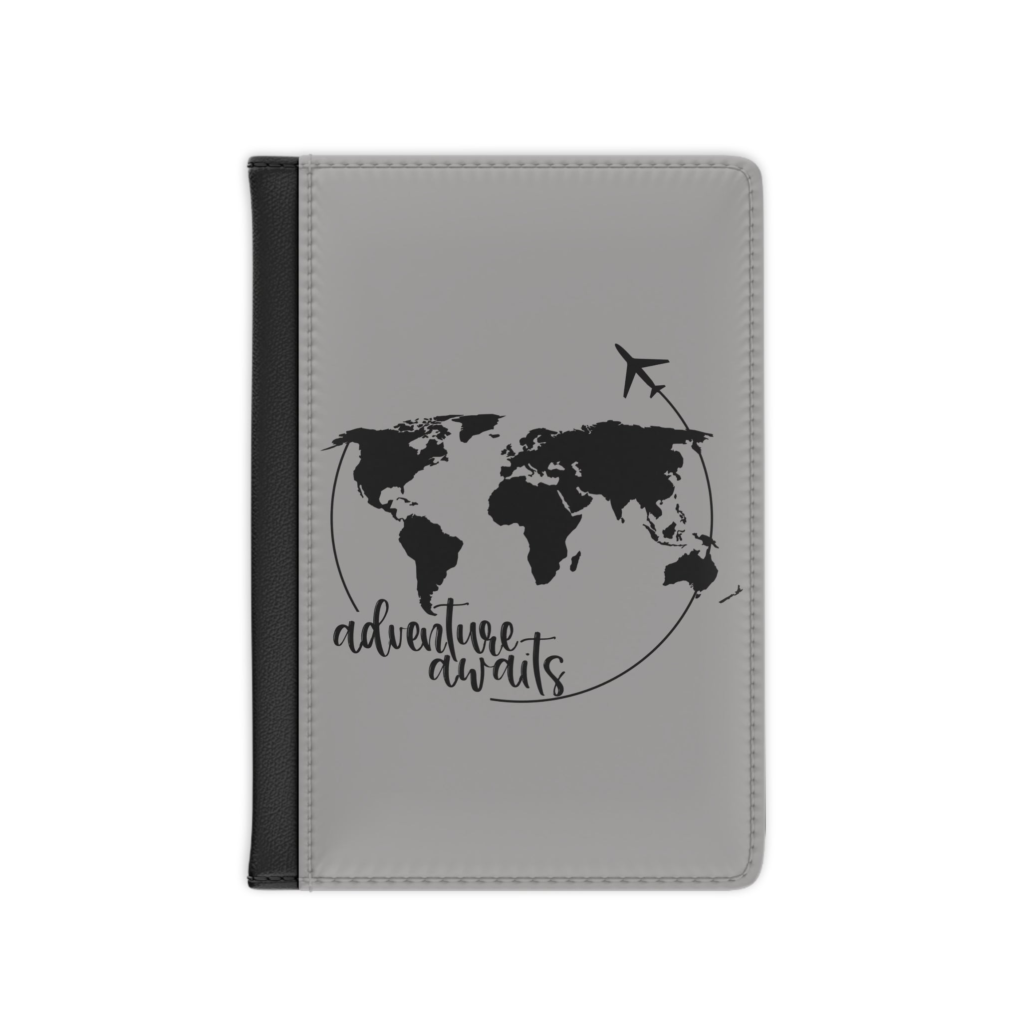 Adventure Awaits Passport Cover, Cute Travel Wallet for Women/Men, Holiday Travel Gift, Passport Holder, Travel Document Organizer
