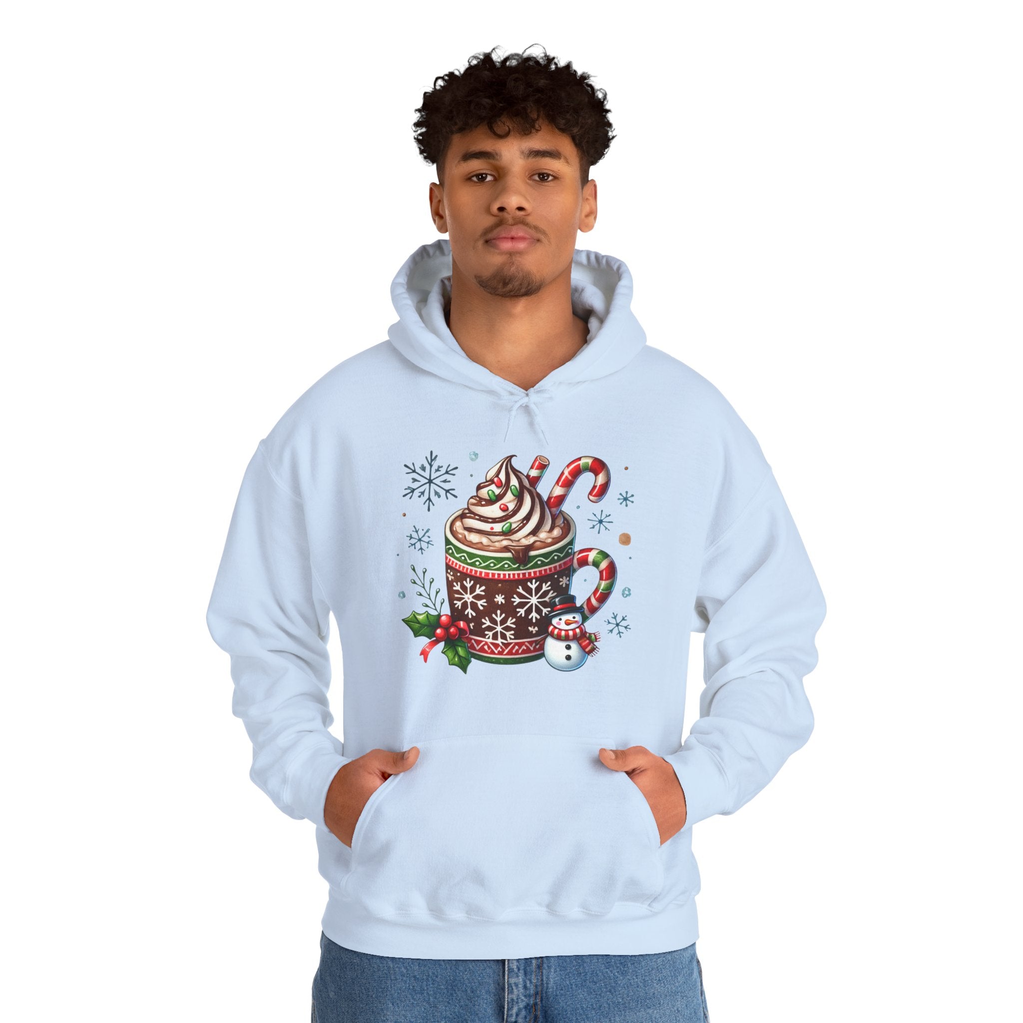 Cozy Holiday Hot Cocoa Hoodie - Perfect for Winter Celebrations, Gift for Coffee Lovers, Christmas Sweater, Festive Apparel, Cute [...]