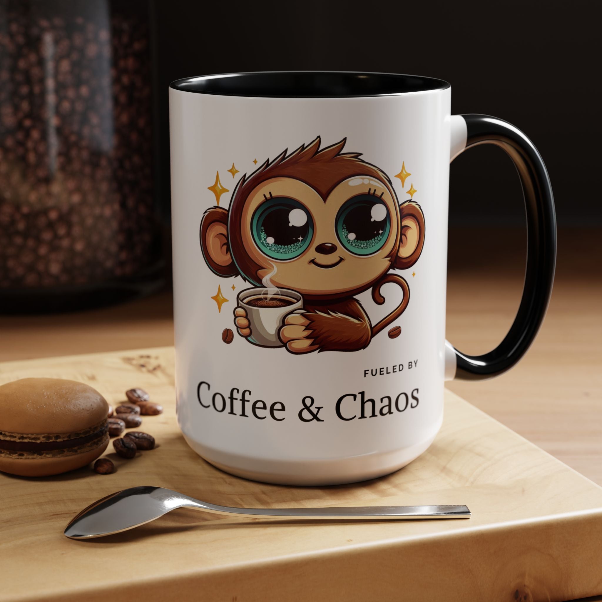Whimsical Monkey Coffee Mug, Fun Gift for Coffee Lovers, Playful Kitchen Decor, Ideal for Birthdays, Christmas, Monkey Enthusiasts, [...]