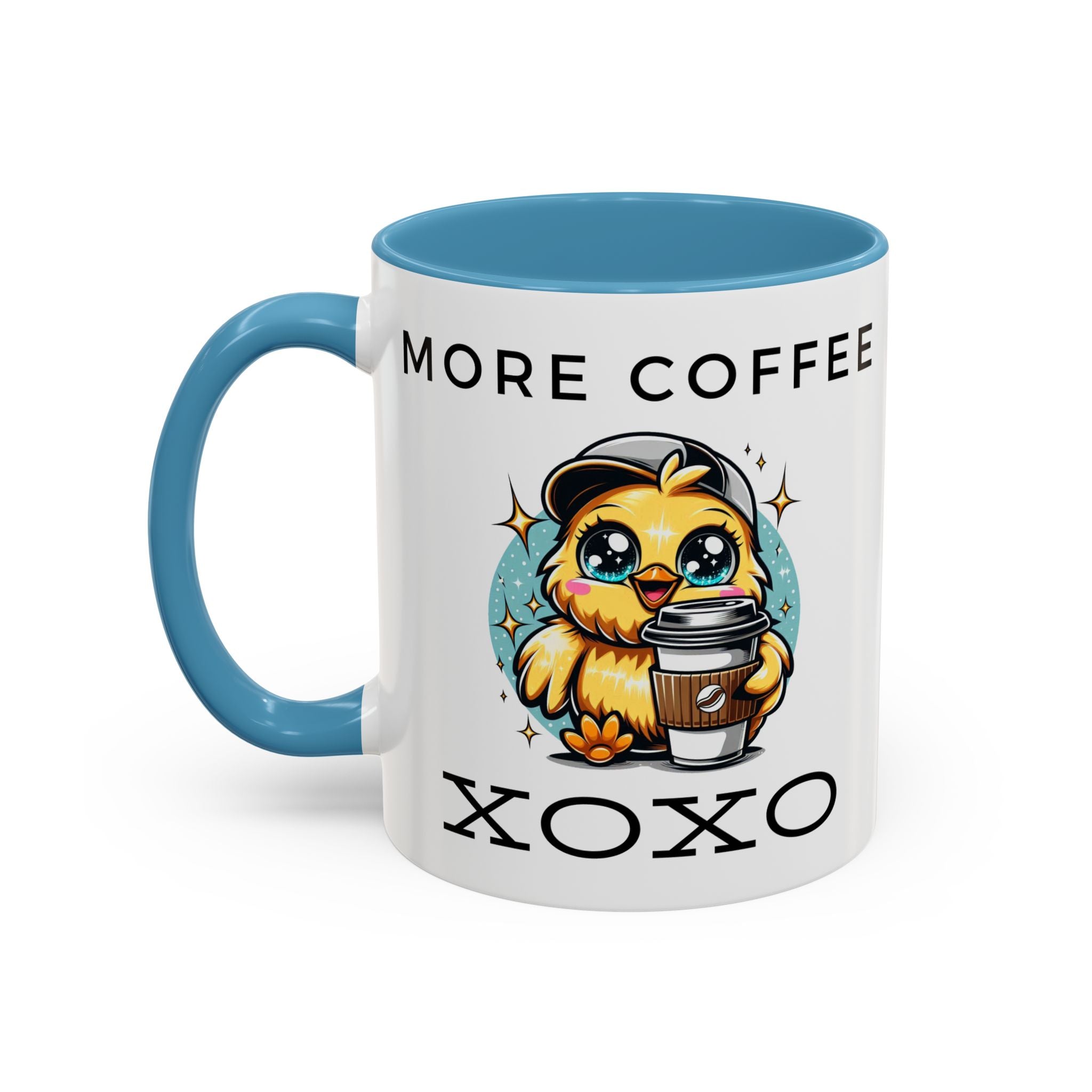 Charming Coffee Mug, Cute Mug with Chick Design, Perfect for Coffee Lovers, Gift for Friends, XOXO Decor