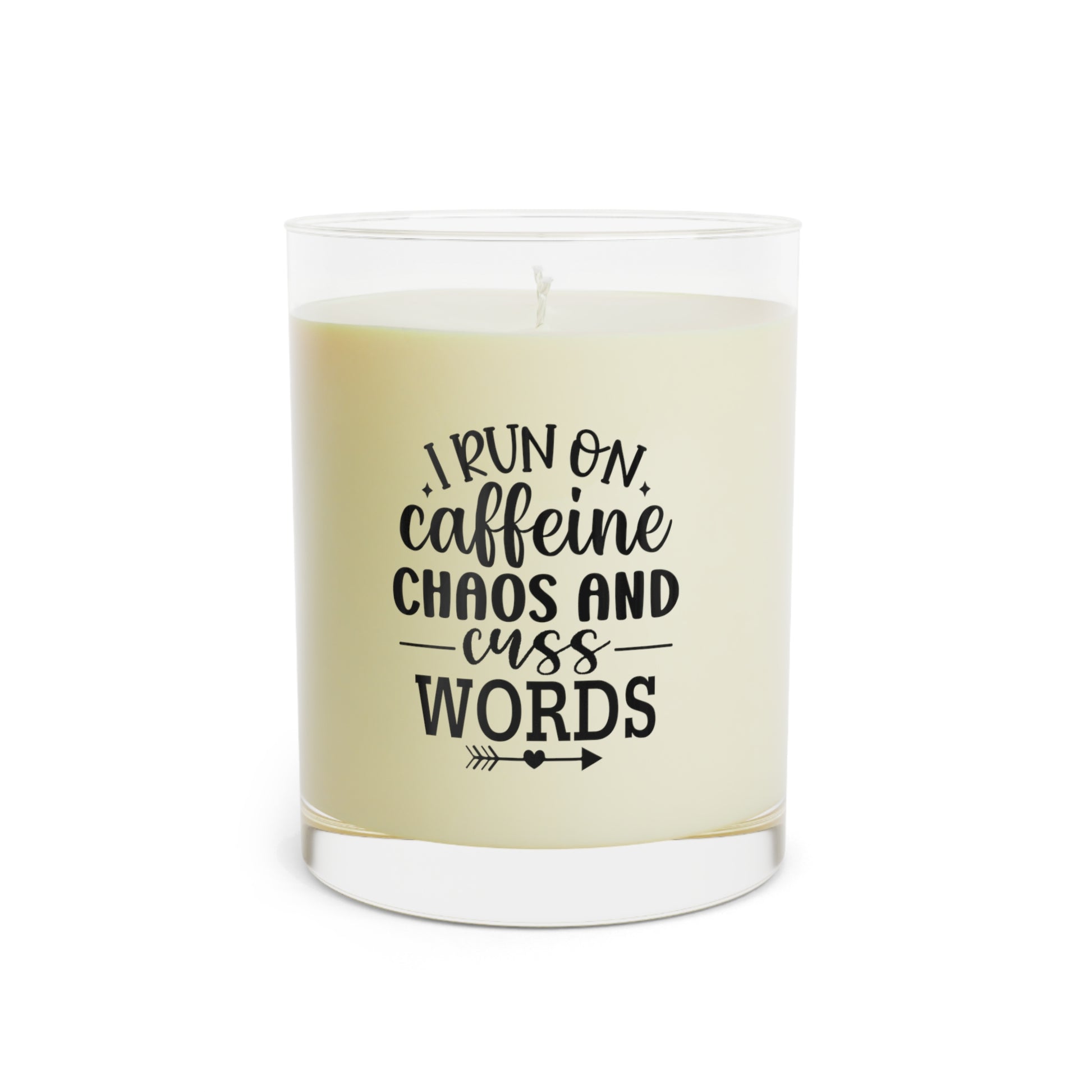 I Run on Caffeine, Chaos and Cuss Words Candle