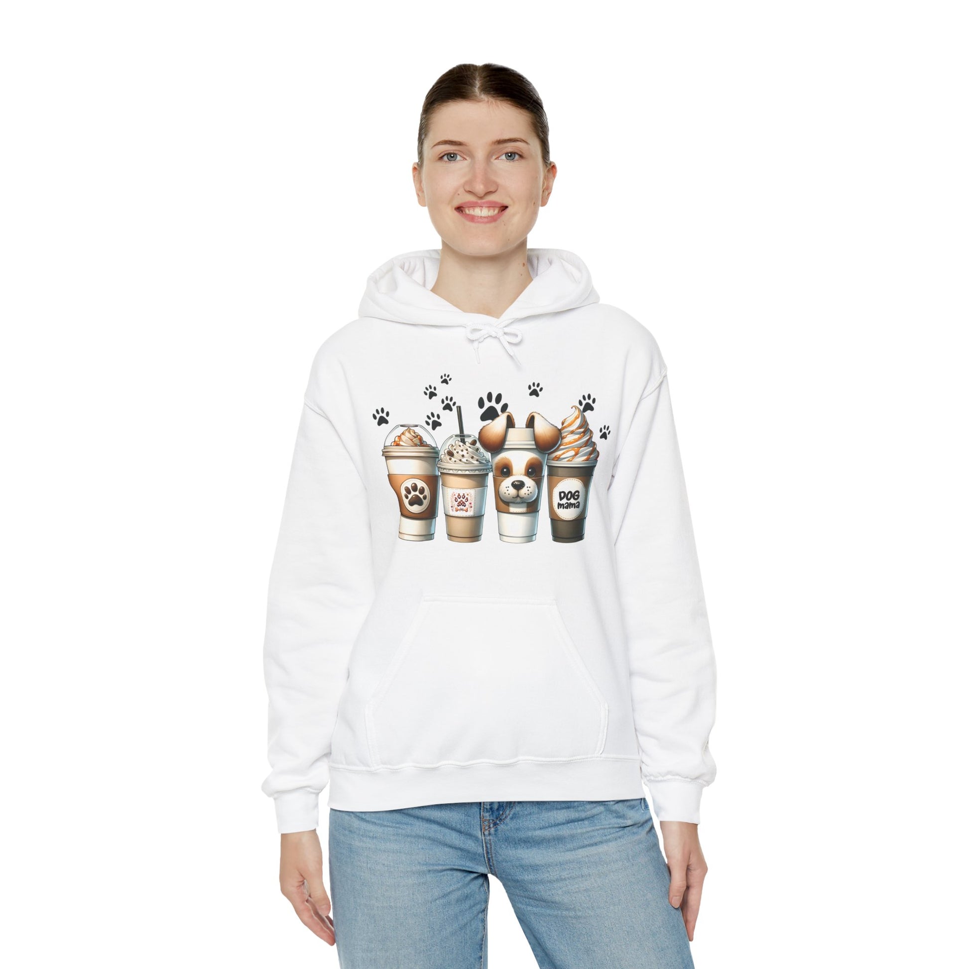 Dog Lover's Hoodie - Cute Paw Print Sweatshirt for Pet Owners