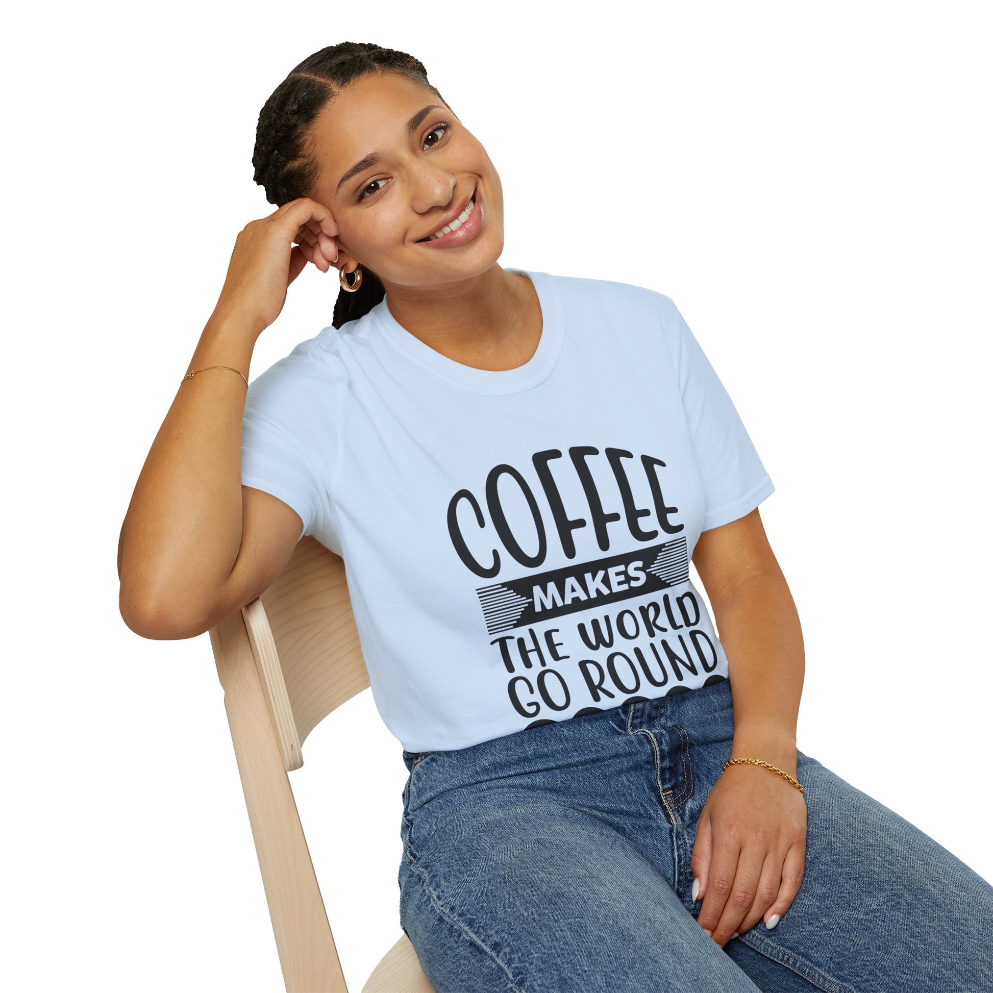 Coffee Makes the World Go Round Unisex T-Shirt, T-Shirt for Coffee Lovers