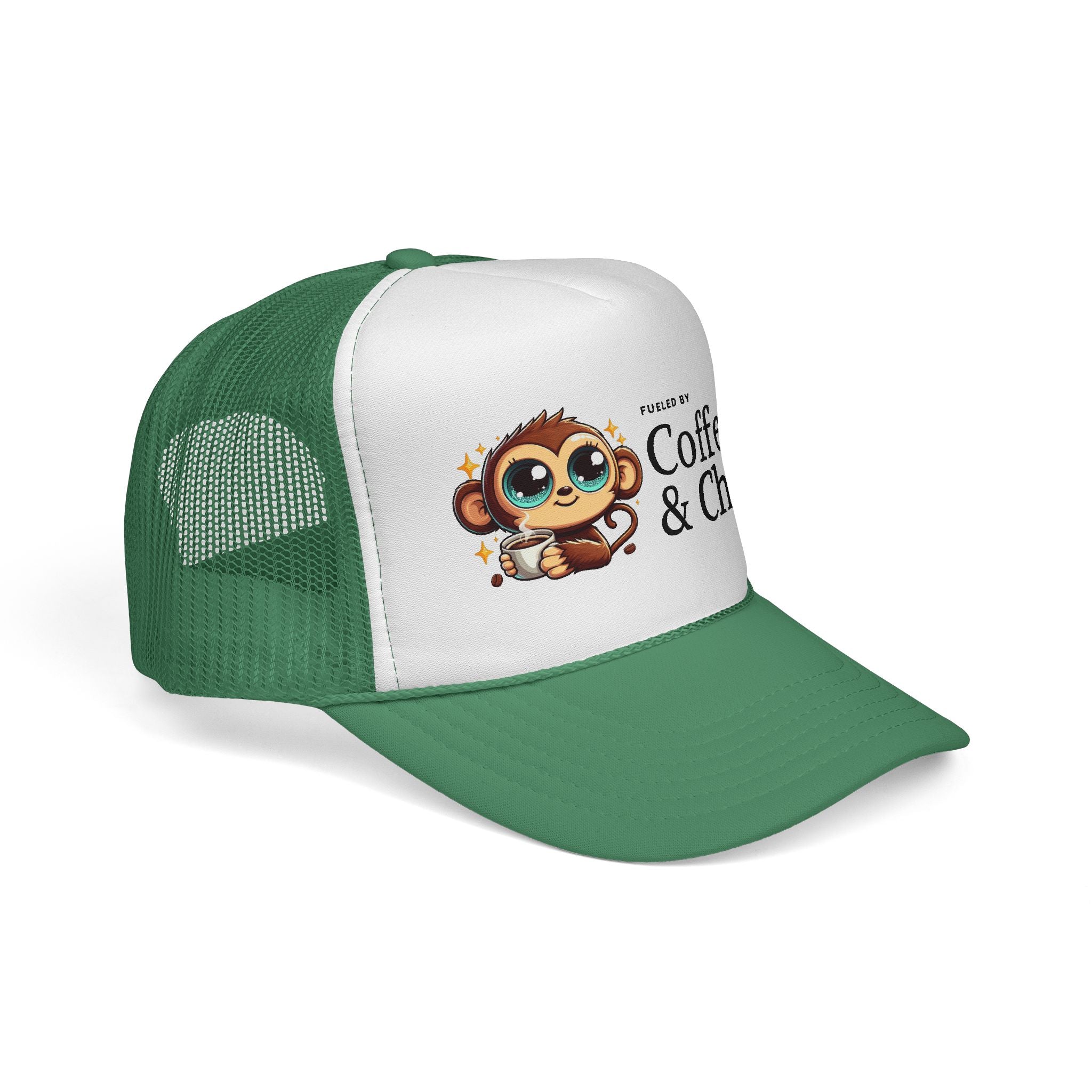 Coffee & Chaos Trucker Cap - Fun & Quirky Hat for Coffee Lovers, Perfect Gift for Birthdays, Holidays, and Everyday Wear