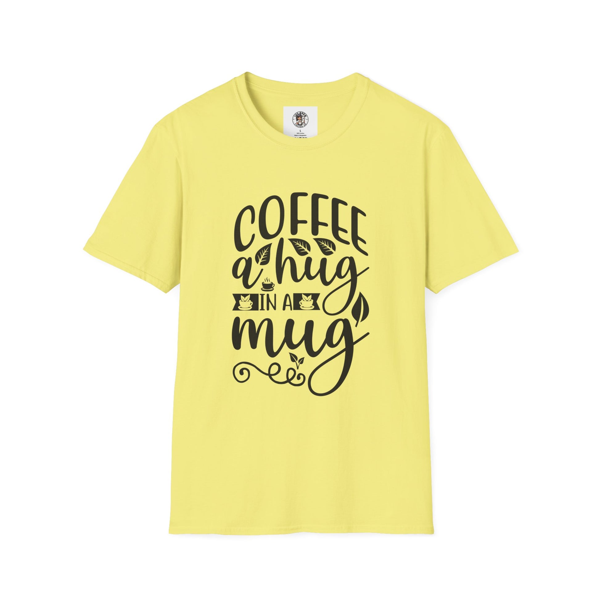 Coffee a Hug in a Mug Unisex Coffee T-Shirt, T-Shirt for Coffee Lovers