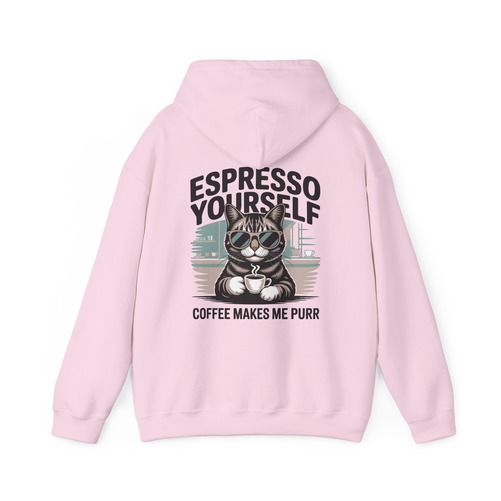 Espresso Yourself Coffee Hoodie, Coffee Humor Graphic Hoodie, Unisex Hooded Sweatshirt
