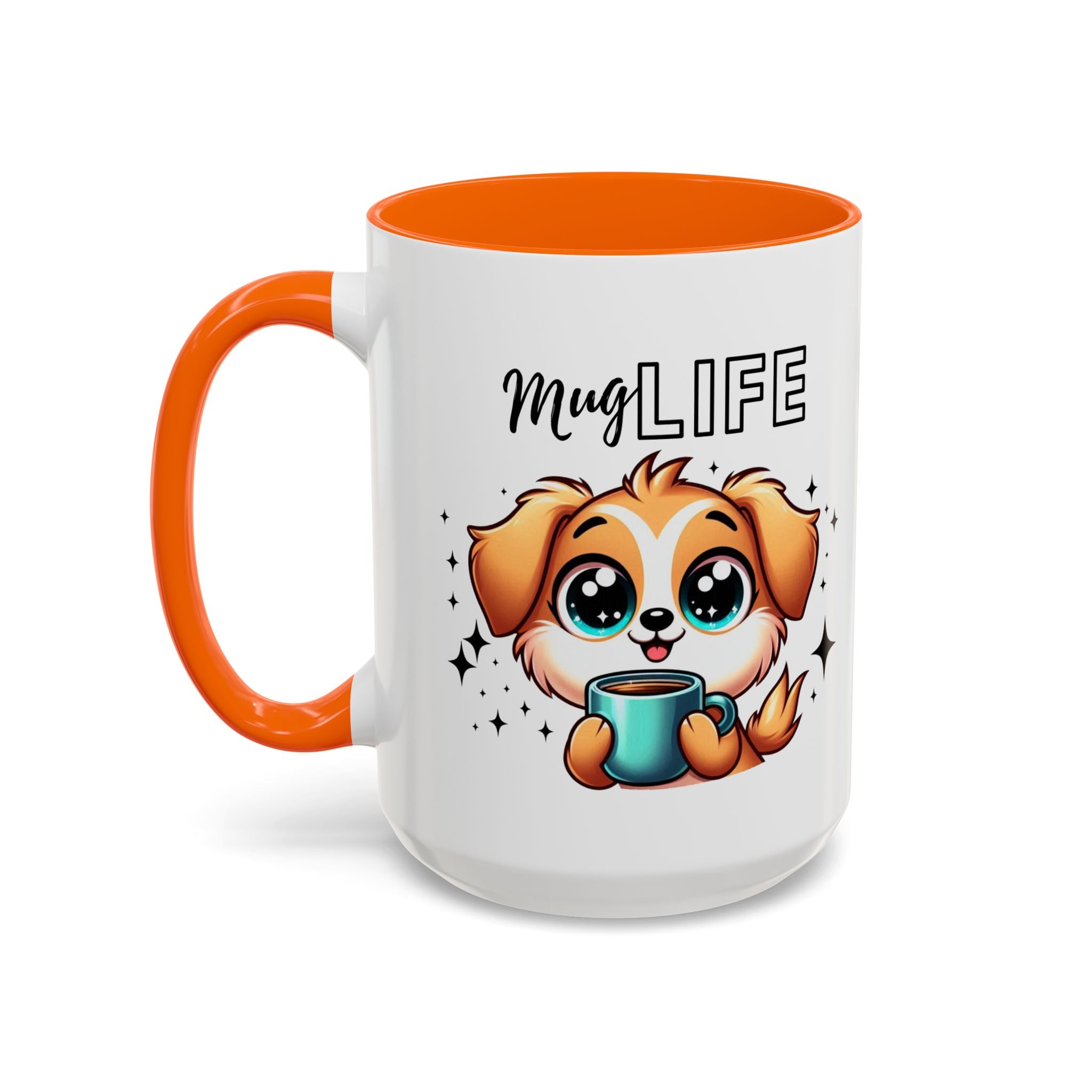 Mug with Cute Dog Design, Perfect Gift for Dog Lovers, Coffee Lovers, Birthday, Home Decor, Mug Life Inspiration