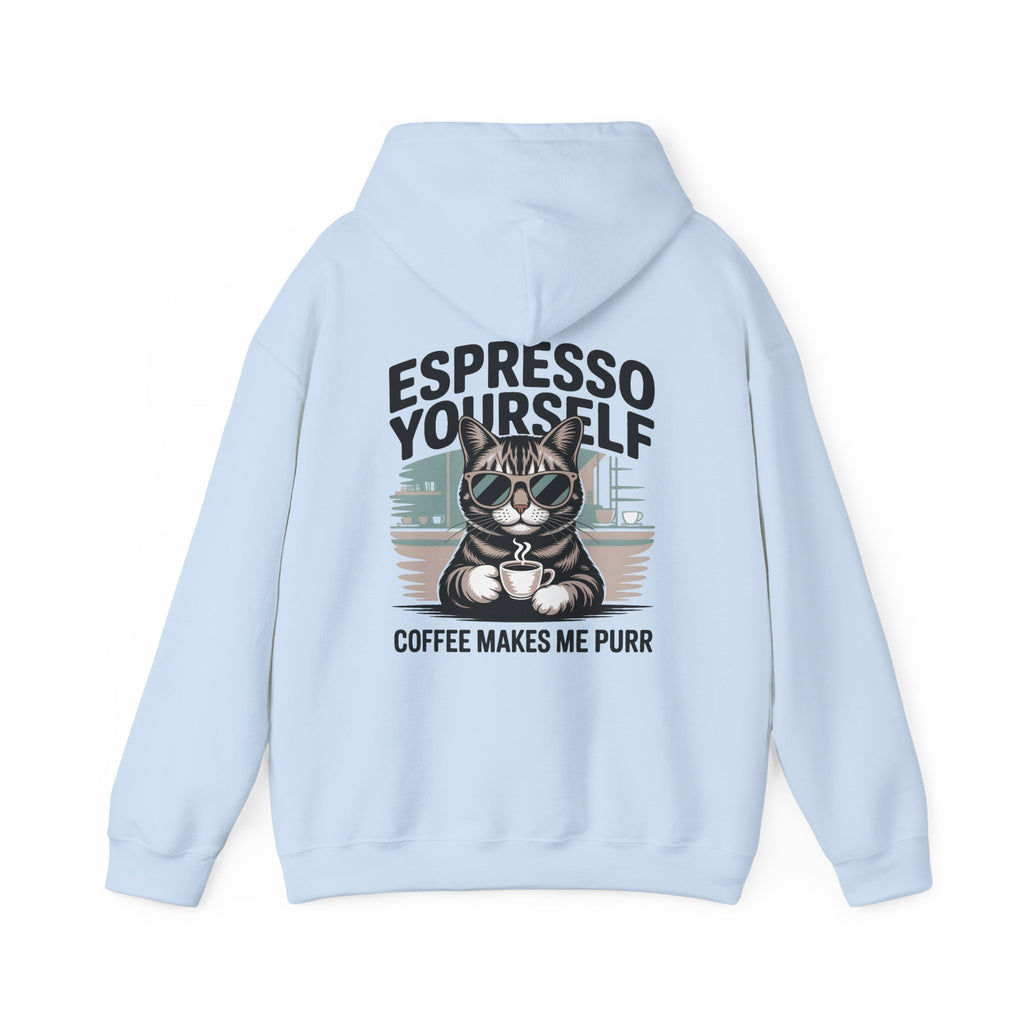 Espresso Yourself Coffee Hoodie, Coffee Humor Graphic Hoodie, Unisex Hooded Sweatshirt