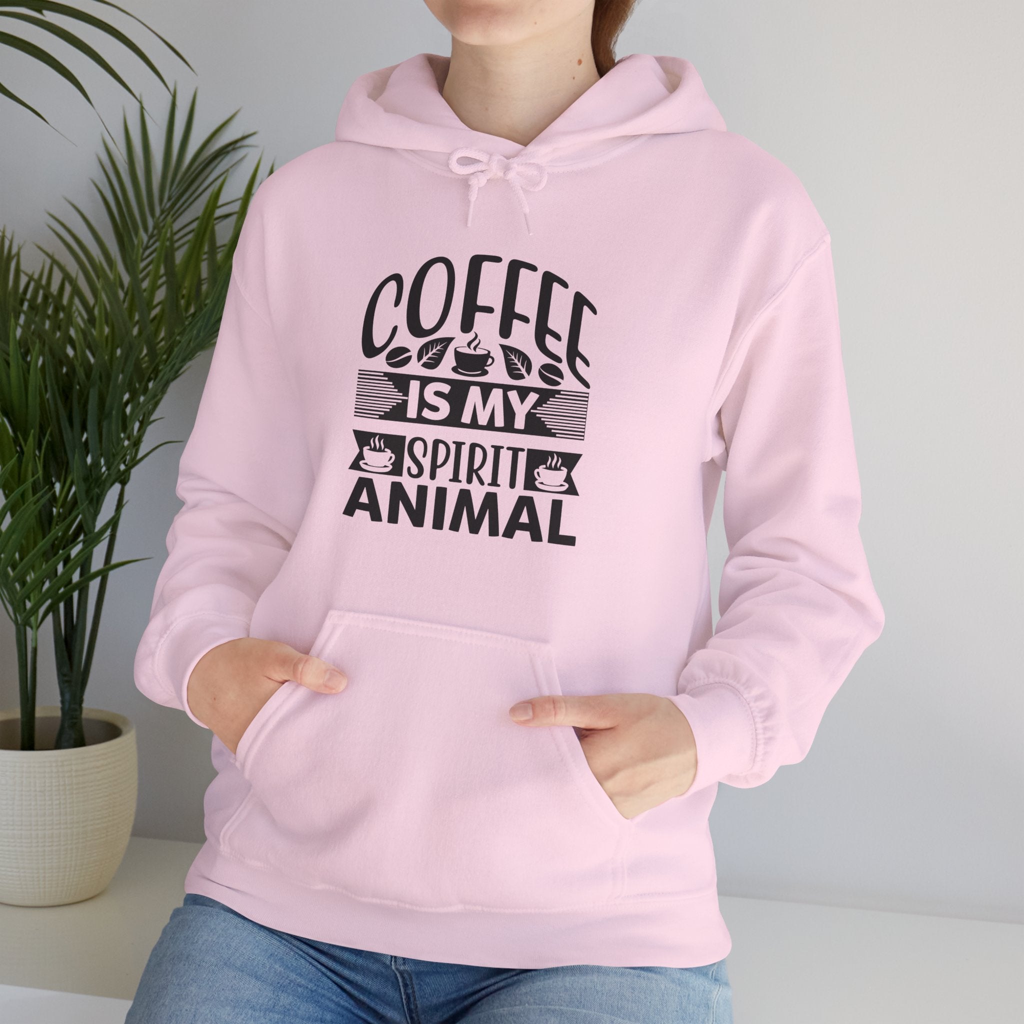 Coffee Is My Spirit Animal Hoodie – Funny Coffee Lover Pullover, Hoodie for Coffee Lovers, Unisex Hoodie