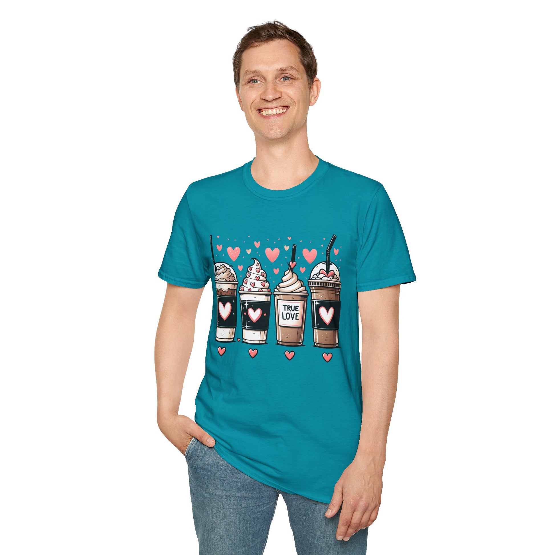 True love Coffee Lovers T-Shirt, Coffee Lovers Unisex Softstyle T-Shirt