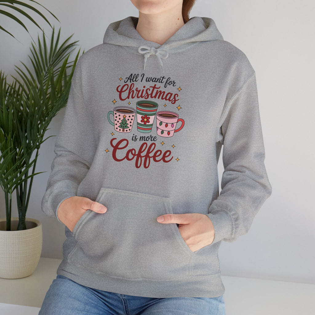 Christmas Coffee Sweatshirt | Cozy Holiday Hoodie | Unisex Heavy Blend Sweatshirt | Gift for Coffee Lovers | Xmas Apparel