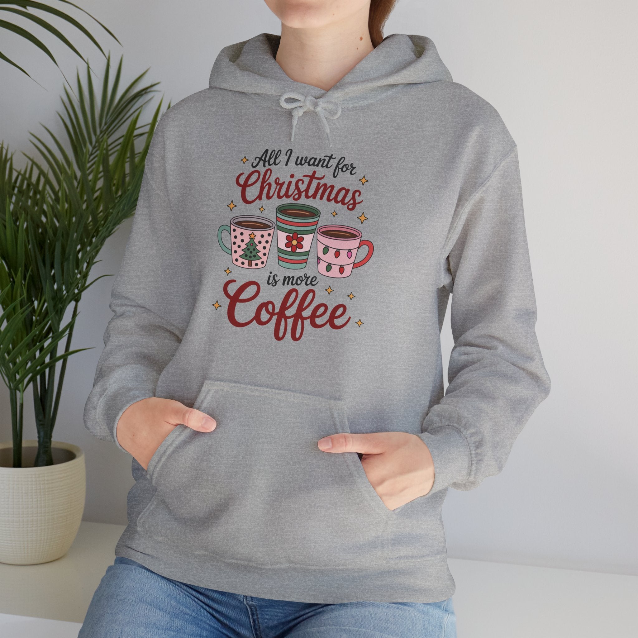 Christmas Coffee Sweatshirt | Cozy Holiday Hoodie | Unisex Heavy Blend Sweatshirt | Gift for Coffee Lovers | Xmas Apparel