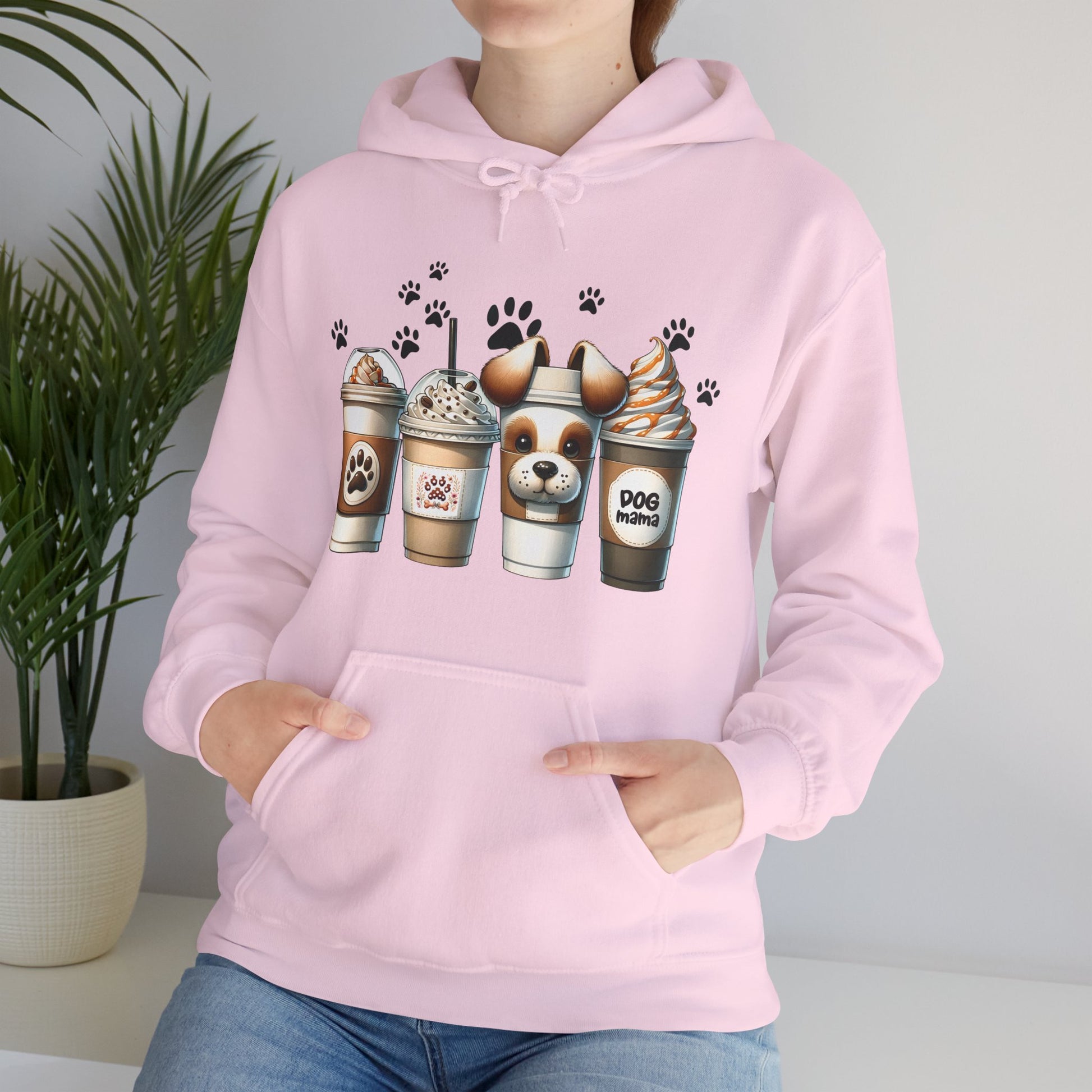 Dog Lover's Hoodie - Cute Paw Print Sweatshirt for Pet Owners
