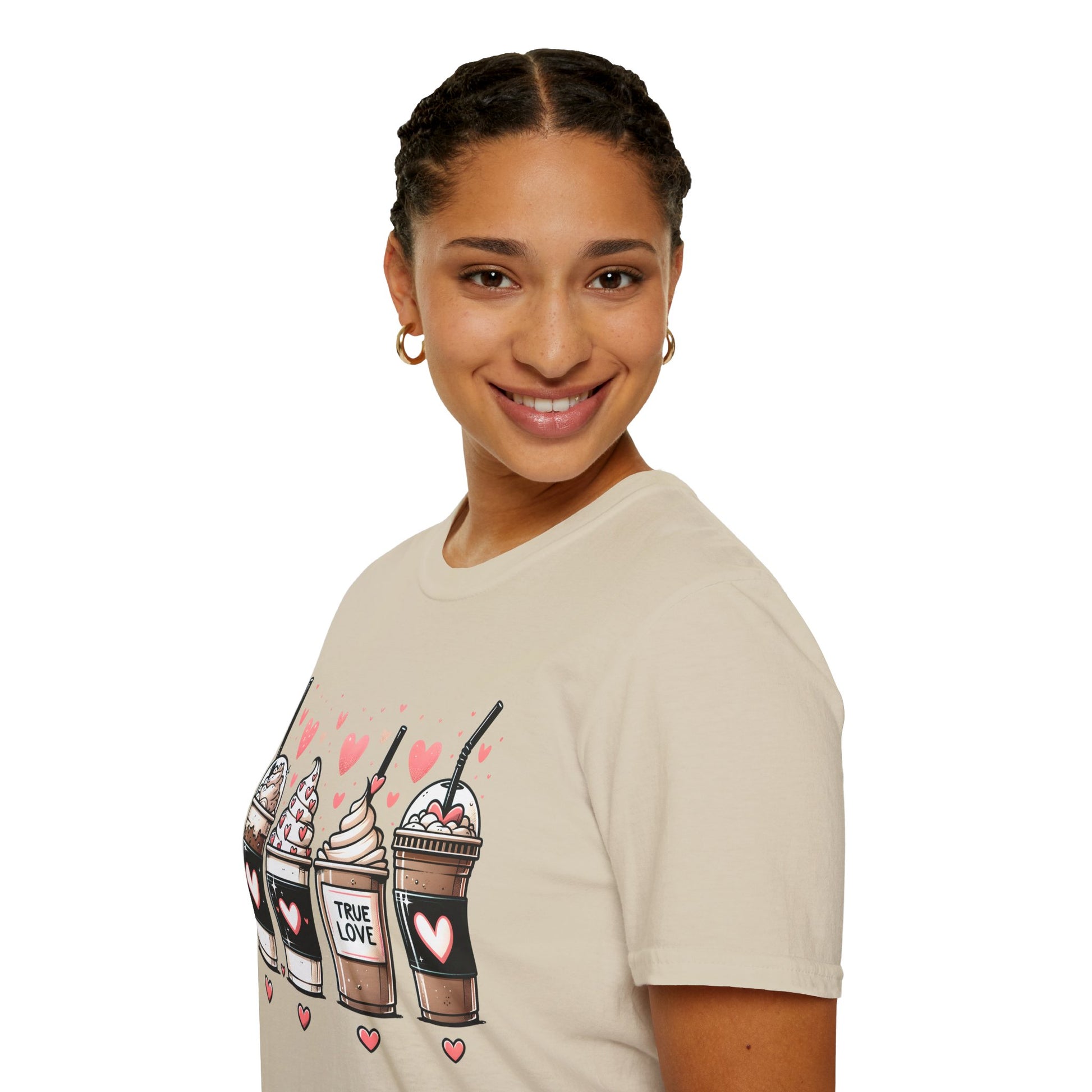 True love Coffee Lovers T-Shirt, Coffee Lovers Unisex Softstyle T-Shirt