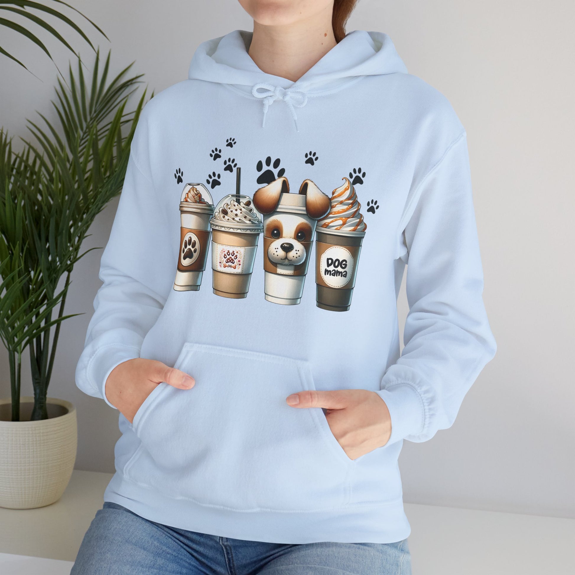 Dog Lover's Hoodie - Cute Paw Print Sweatshirt for Pet Owners