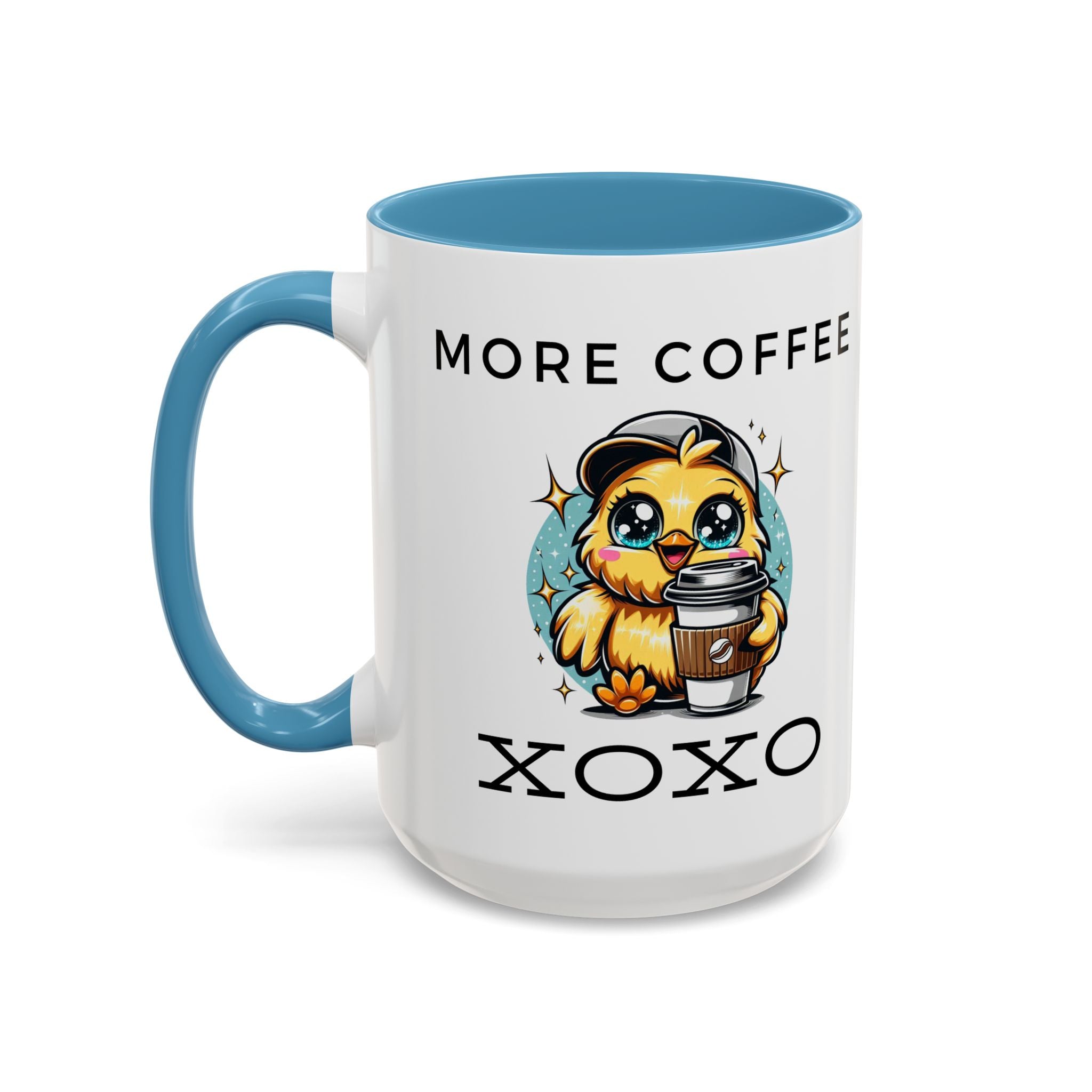 Charming Coffee Mug, Cute Mug with Chick Design, Perfect for Coffee Lovers, Gift for Friends, XOXO Decor