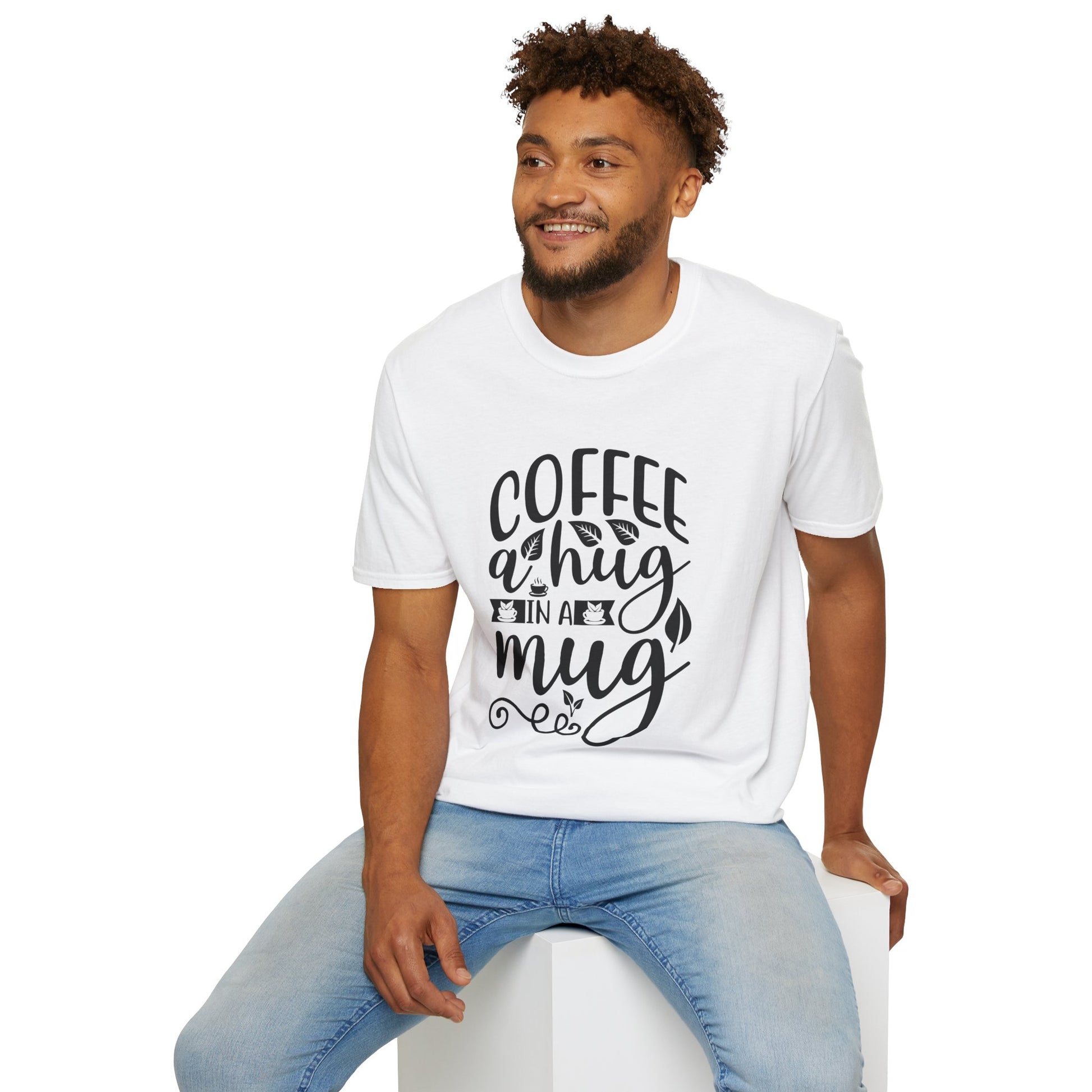 Coffee a Hug in a Mug Unisex Coffee T-Shirt, T-Shirt for Coffee Lovers