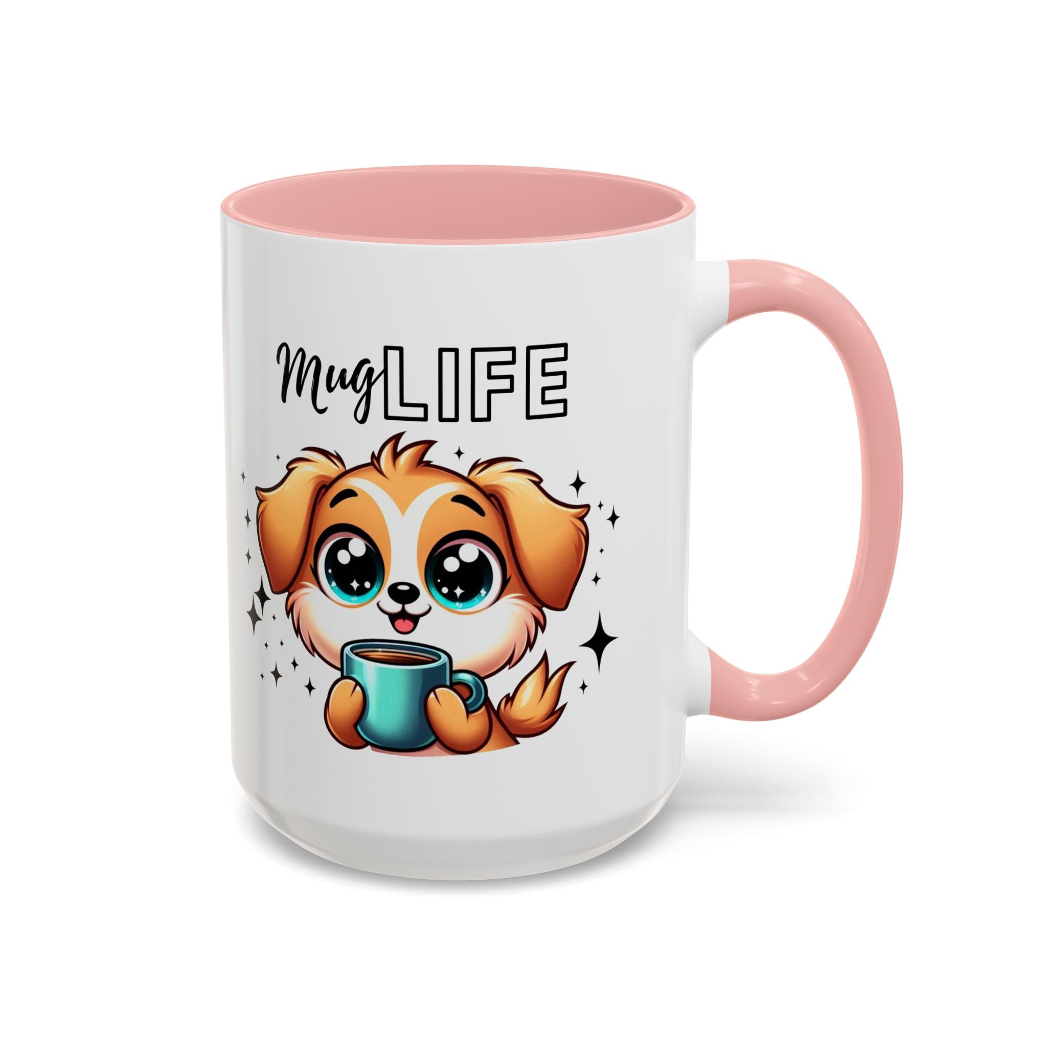 Mug with Cute Dog Design, Perfect Gift for Dog Lovers, Coffee Lovers, Birthday, Home Decor, Mug Life Inspiration