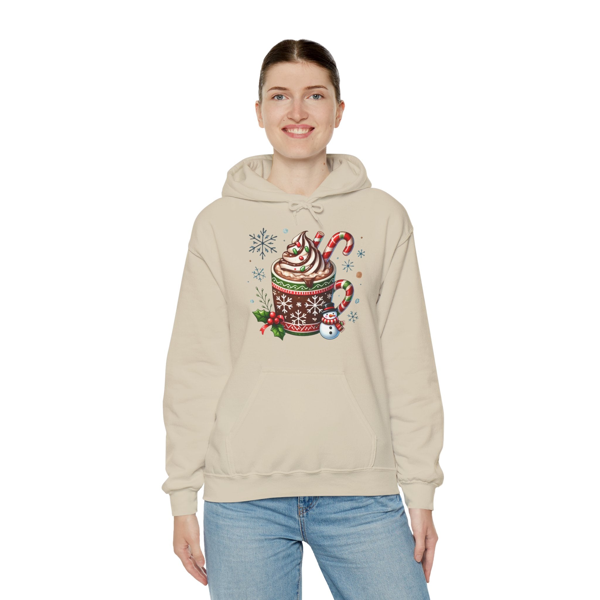 Cozy Holiday Hot Cocoa Hoodie - Perfect for Winter Celebrations, Gift for Coffee Lovers, Christmas Sweater, Festive Apparel, Cute [...]