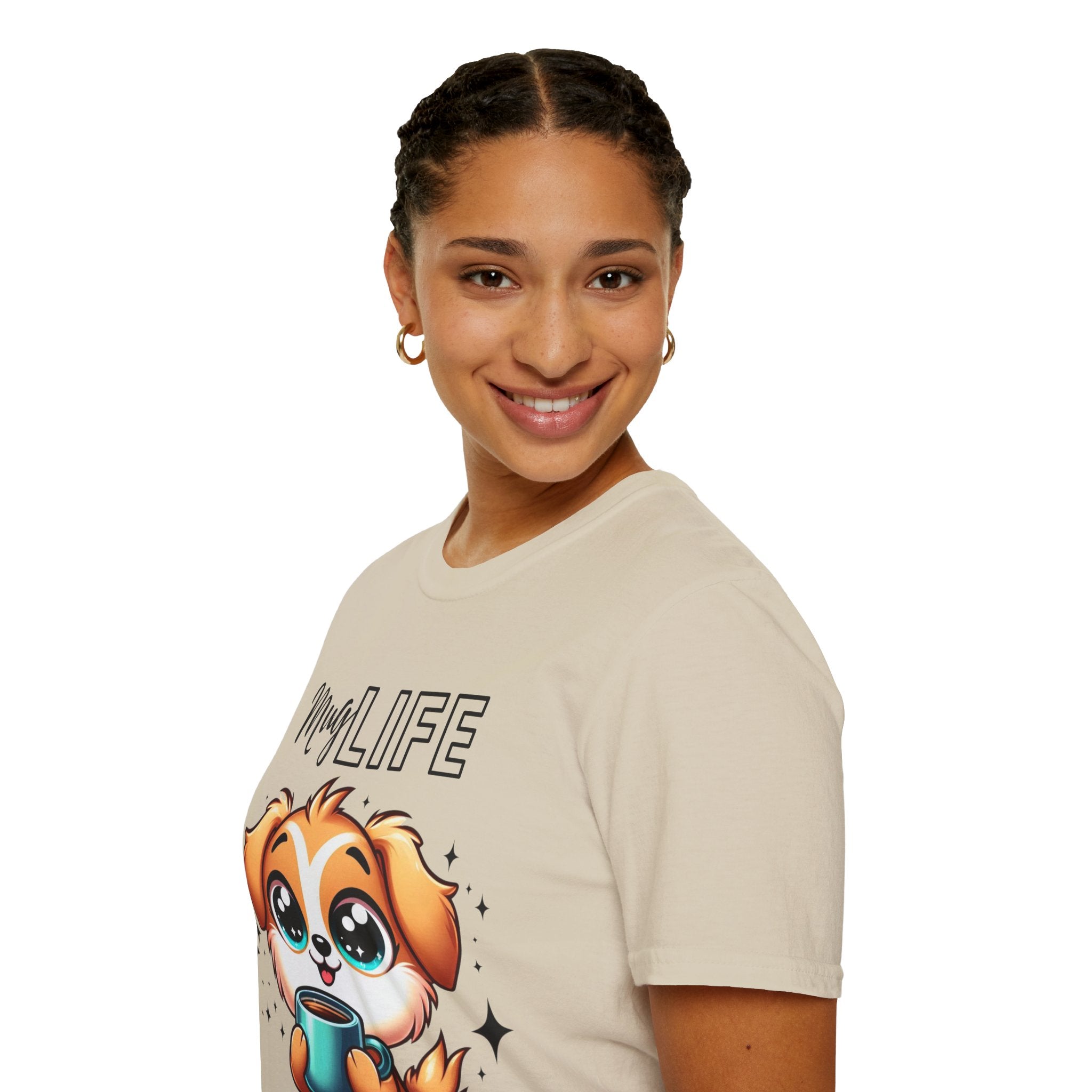 Mug Life Cute Puppy Unisex Softstyle T-Shirt