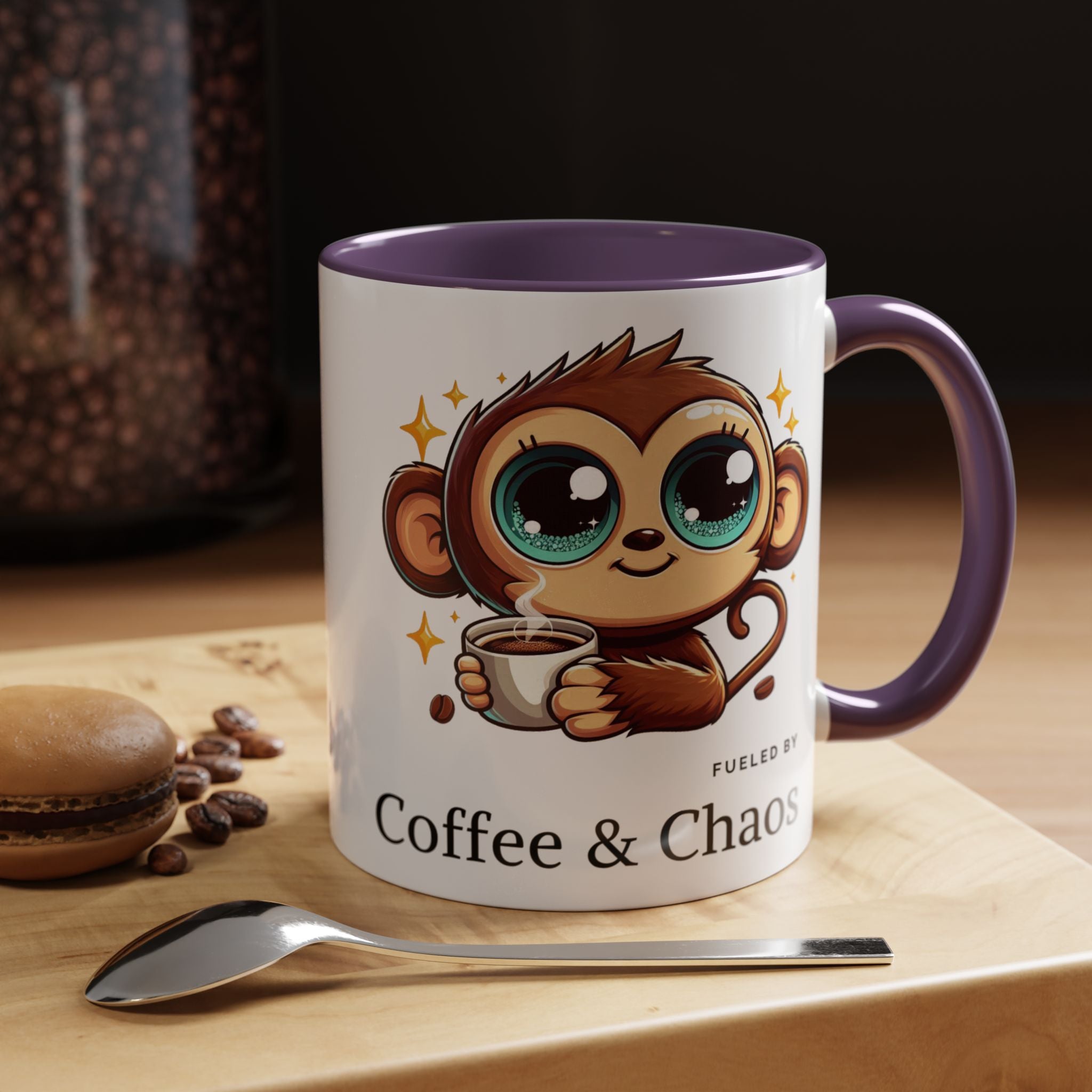 Whimsical Monkey Coffee Mug, Fun Gift for Coffee Lovers, Playful Kitchen Decor, Ideal for Birthdays, Christmas, Monkey Enthusiasts, [...]