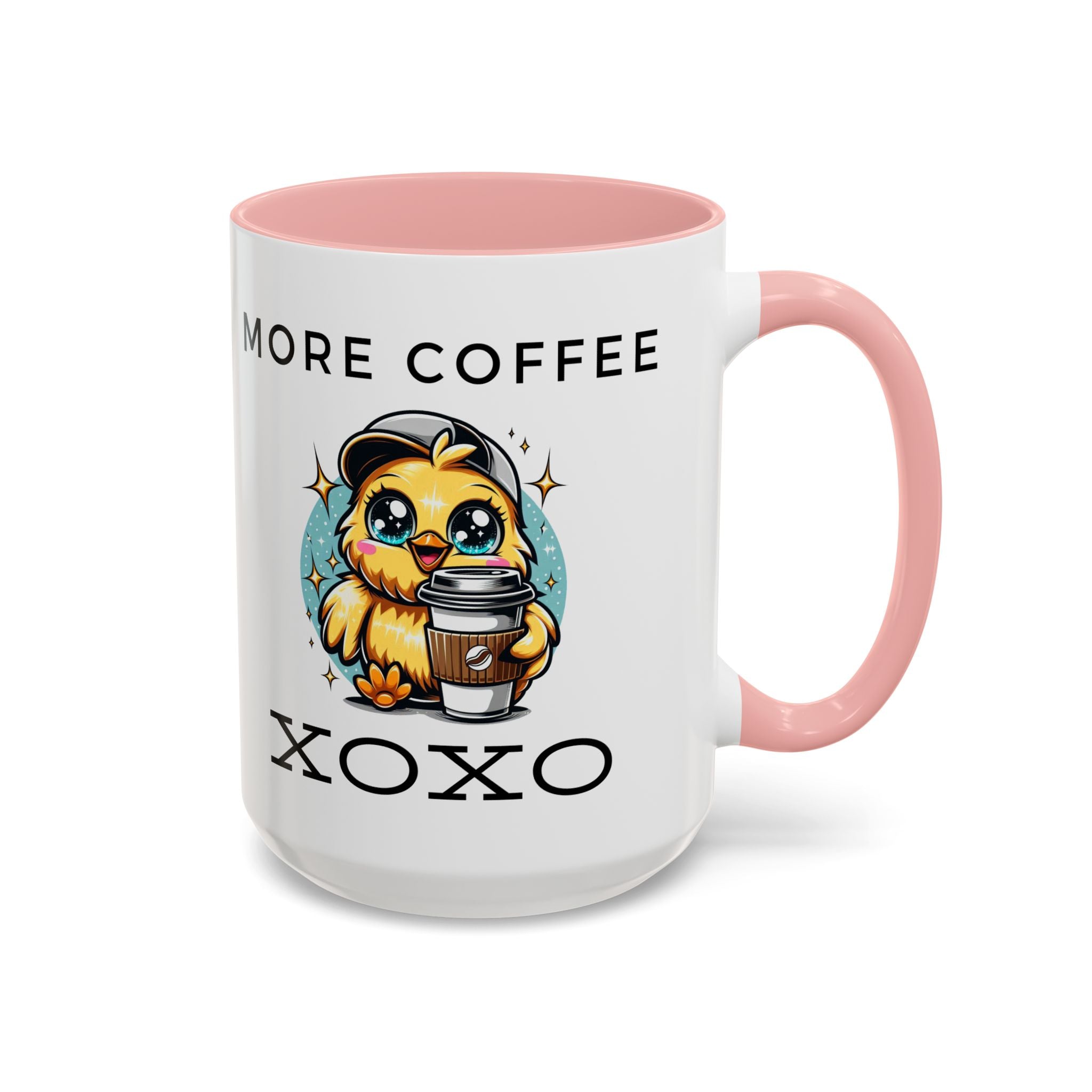 Charming Coffee Mug, Cute Mug with Chick Design, Perfect for Coffee Lovers, Gift for Friends, XOXO Decor