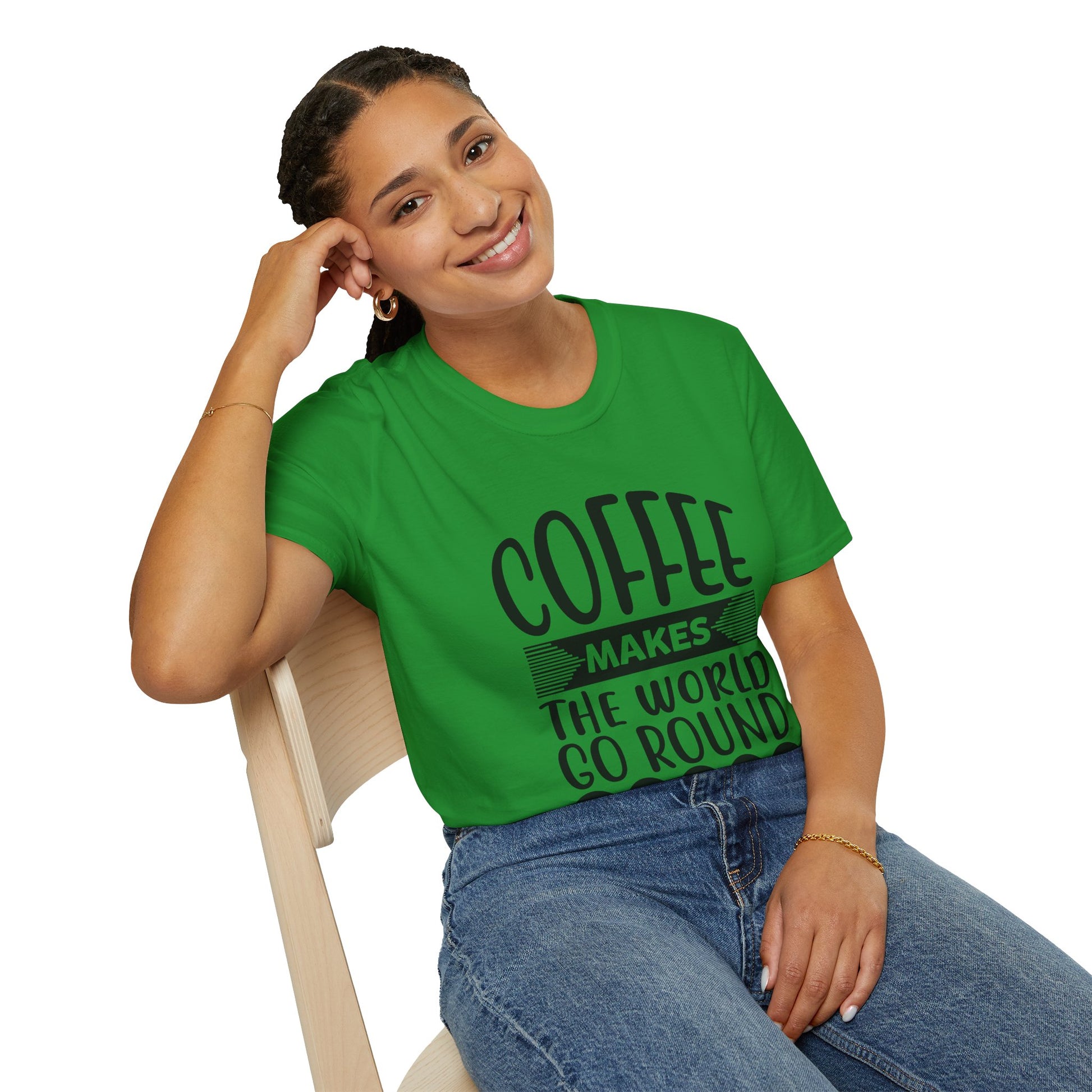 Coffee Makes the World Go Round Unisex T-Shirt, T-Shirt for Coffee Lovers