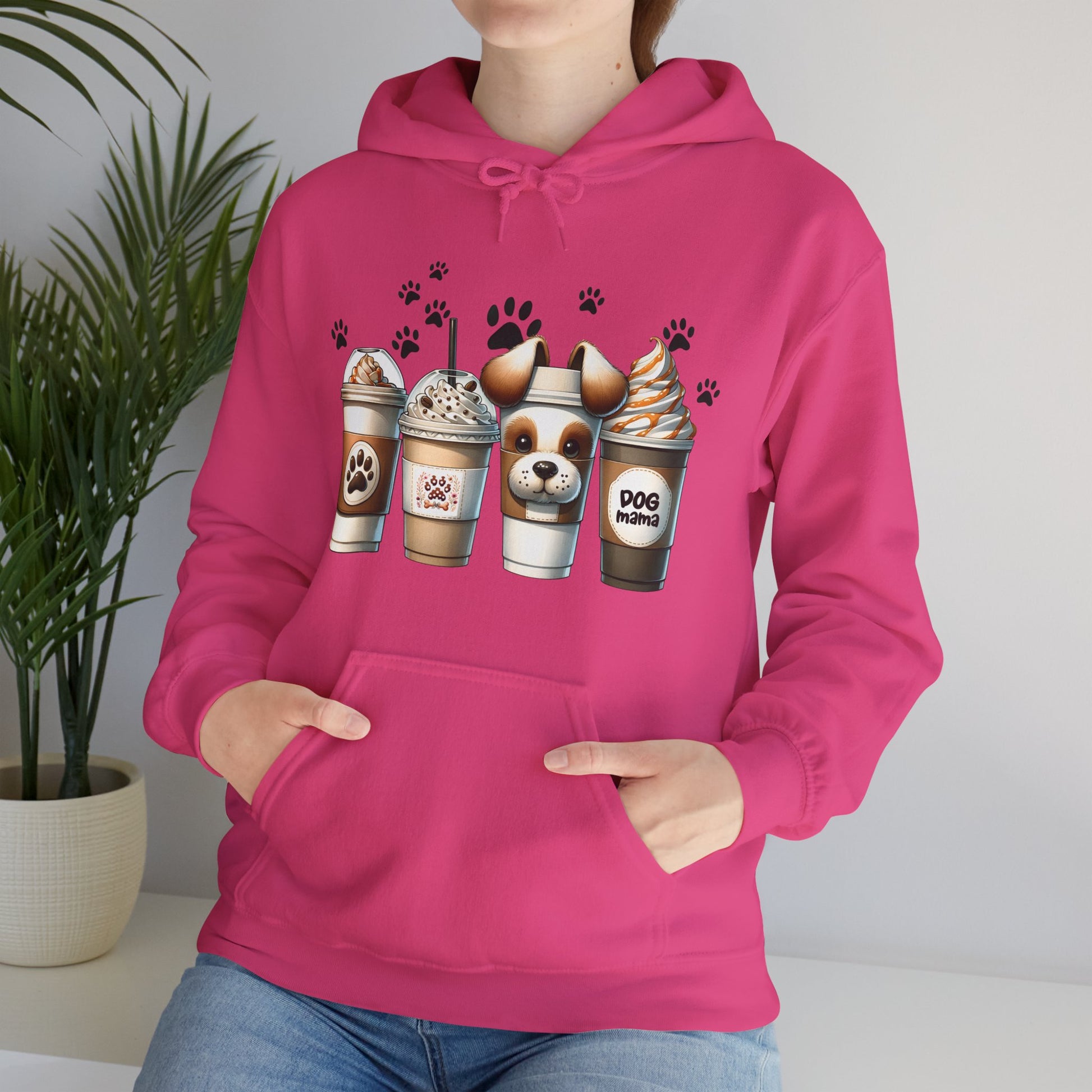 Dog Lover's Hoodie - Cute Paw Print Sweatshirt for Pet Owners