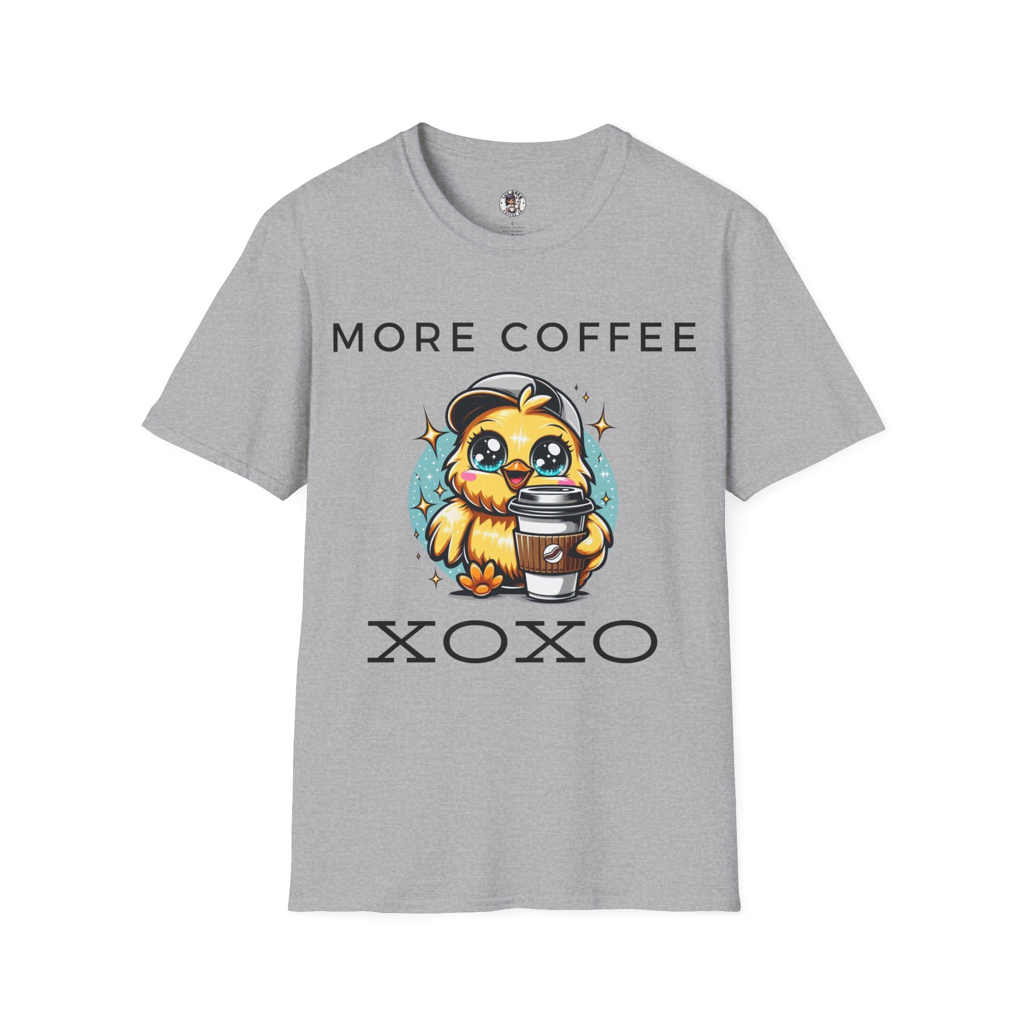 More Coffee XOXO Cute Chick Unisex Softstyle T-Shirt