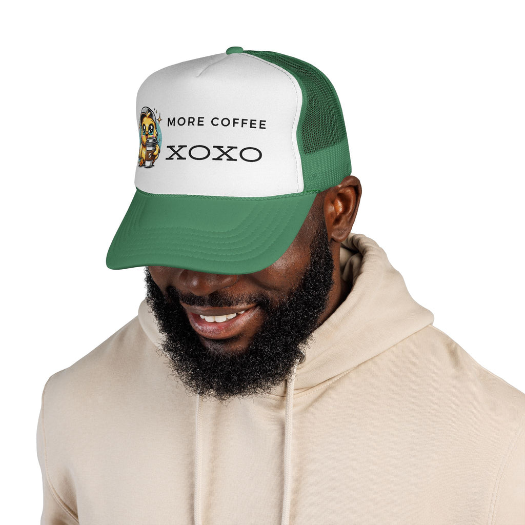 More Coffee Trucker Cap, Cute Coffee Lover Gift, Funny Hat for Baristas, Quirky Fashion Accessory, Perfect for Coffee Enthusiasts, [...]