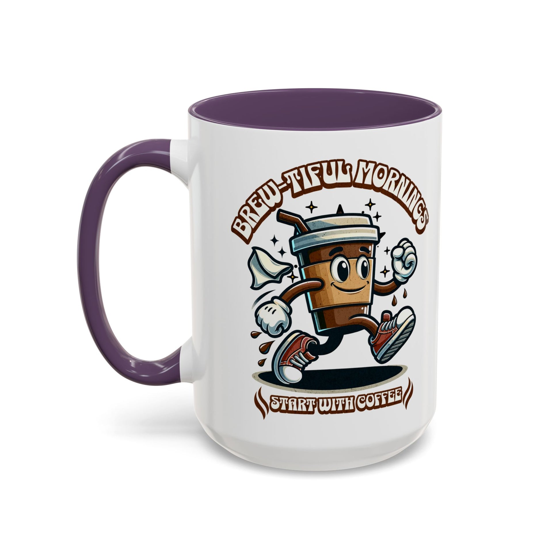 Coffee Mug (11, 15oz), Brew-tiful Mornings start with coffee mug, Coffee lovers mug