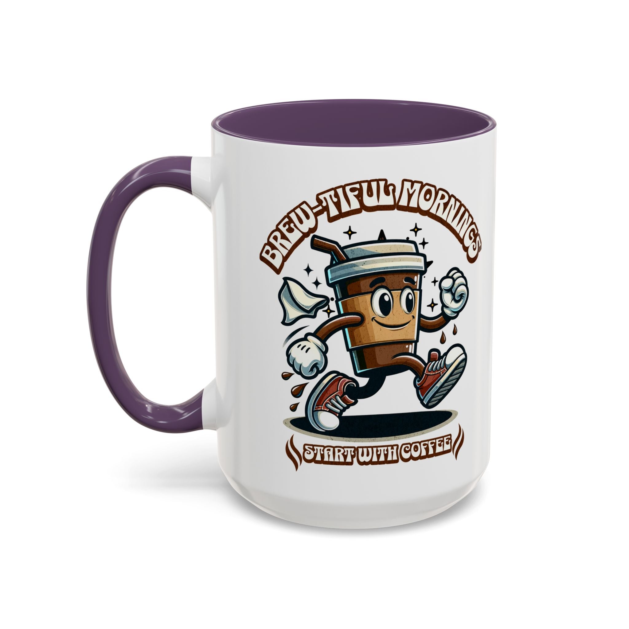 Coffee Mug (11, 15oz), Brew-tiful Mornings start with coffee mug, Coffee lovers mug