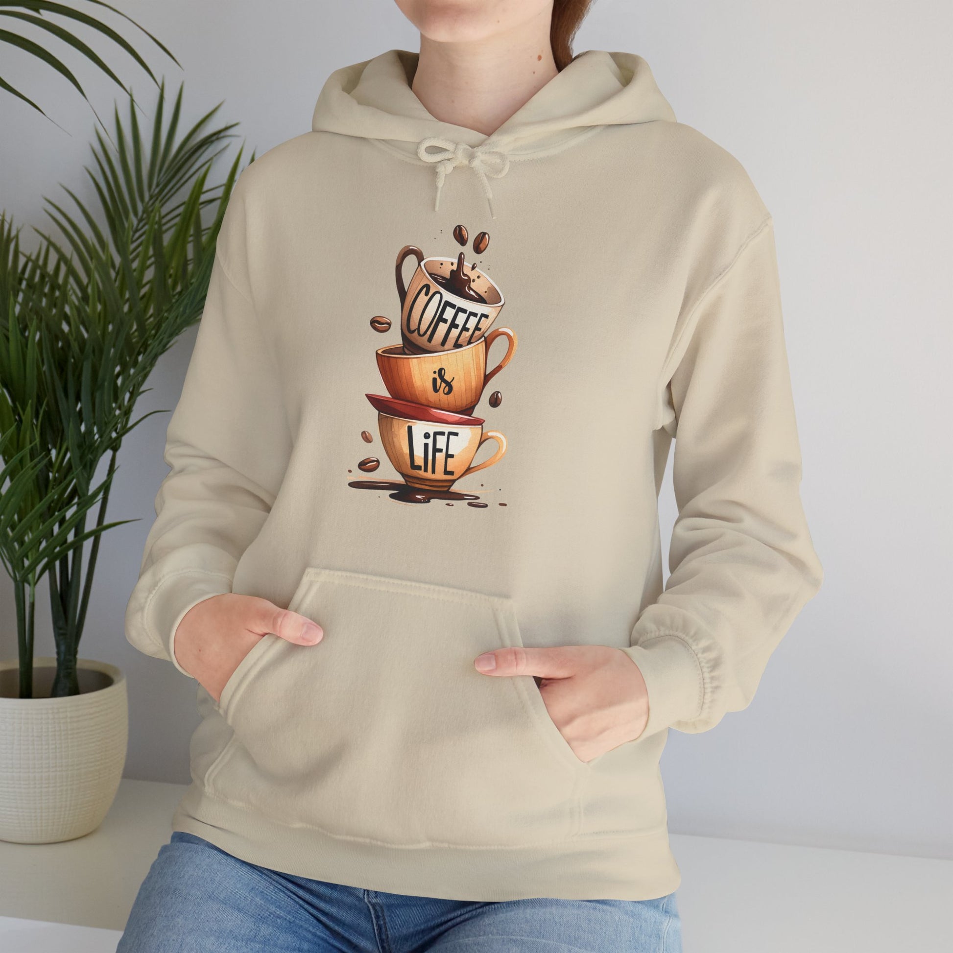 Coffee is my Life Unisex Hoodie for Coffee Lovers
